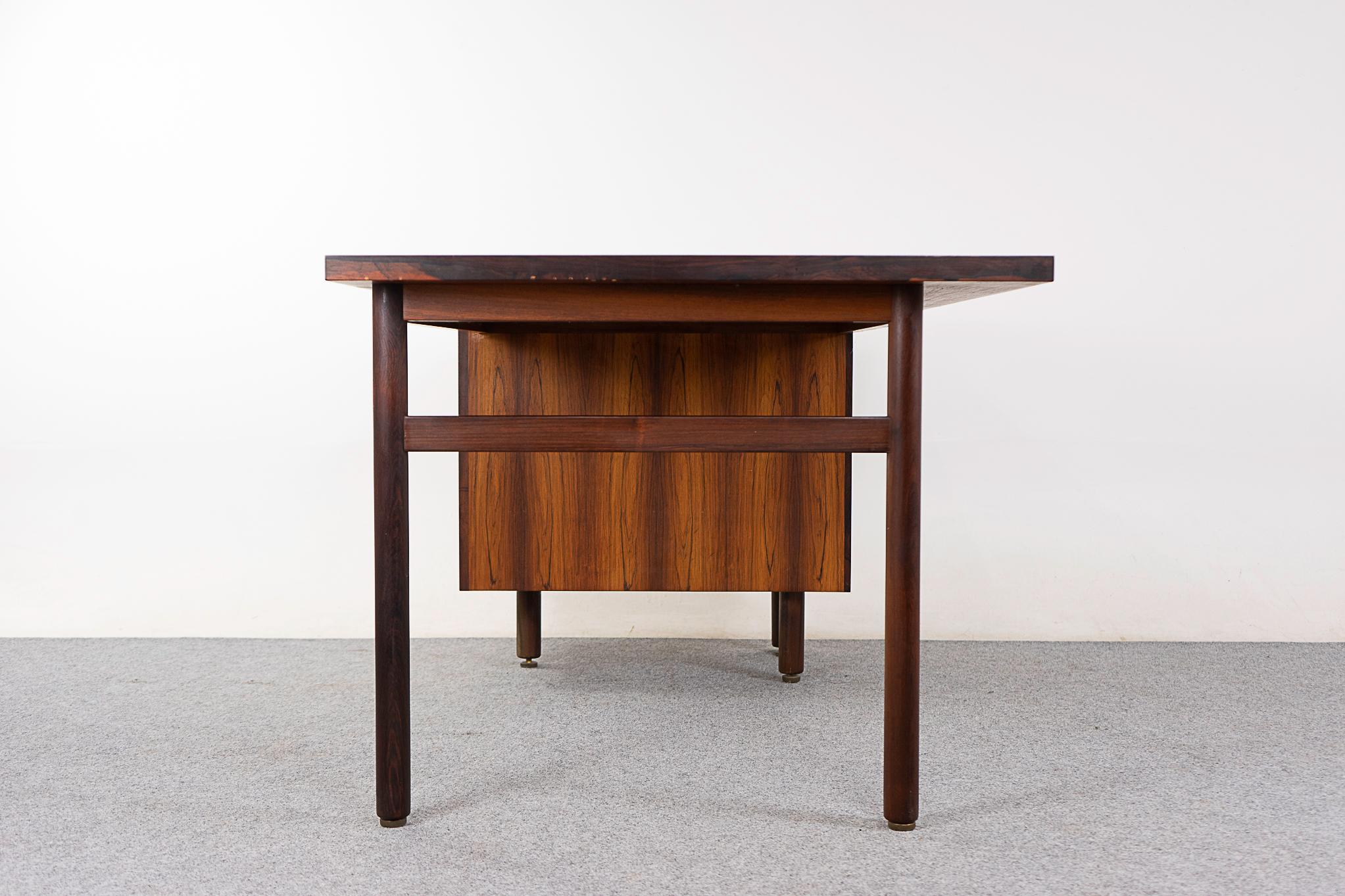 Danish Mid-Century Rosewood Writing Desk For Sale 2