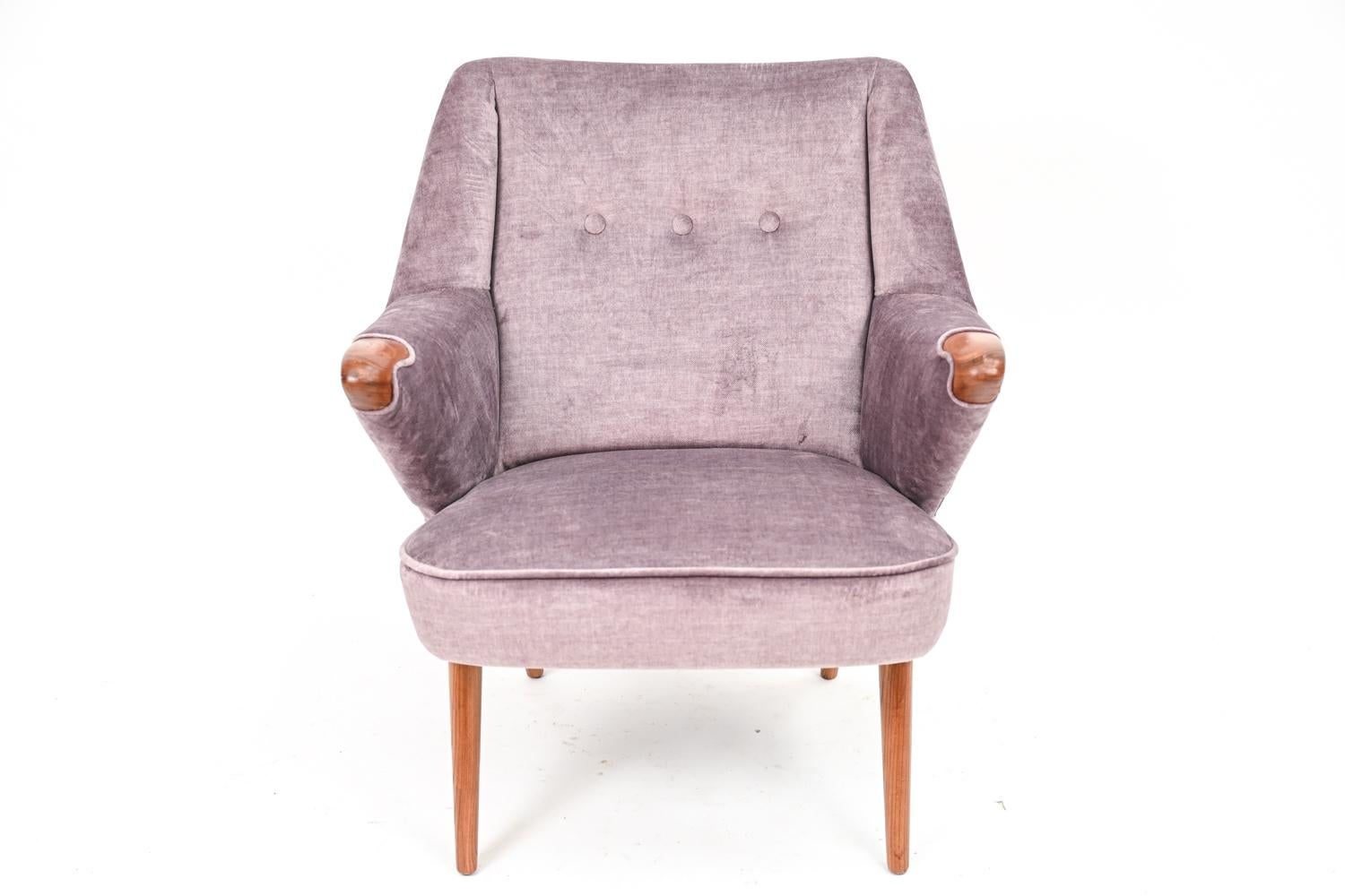 Danish Mid-Century Sculptural Teak Lounge Chair 2