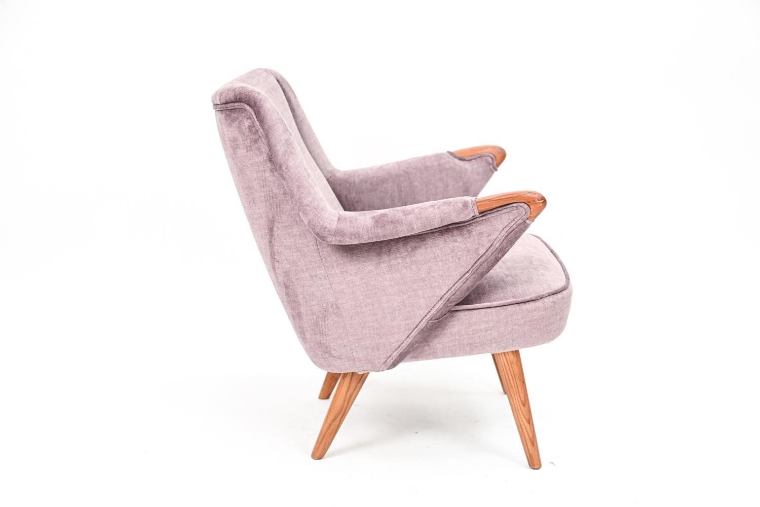 Danish Mid-Century Sculptural Teak Lounge Chair 3
