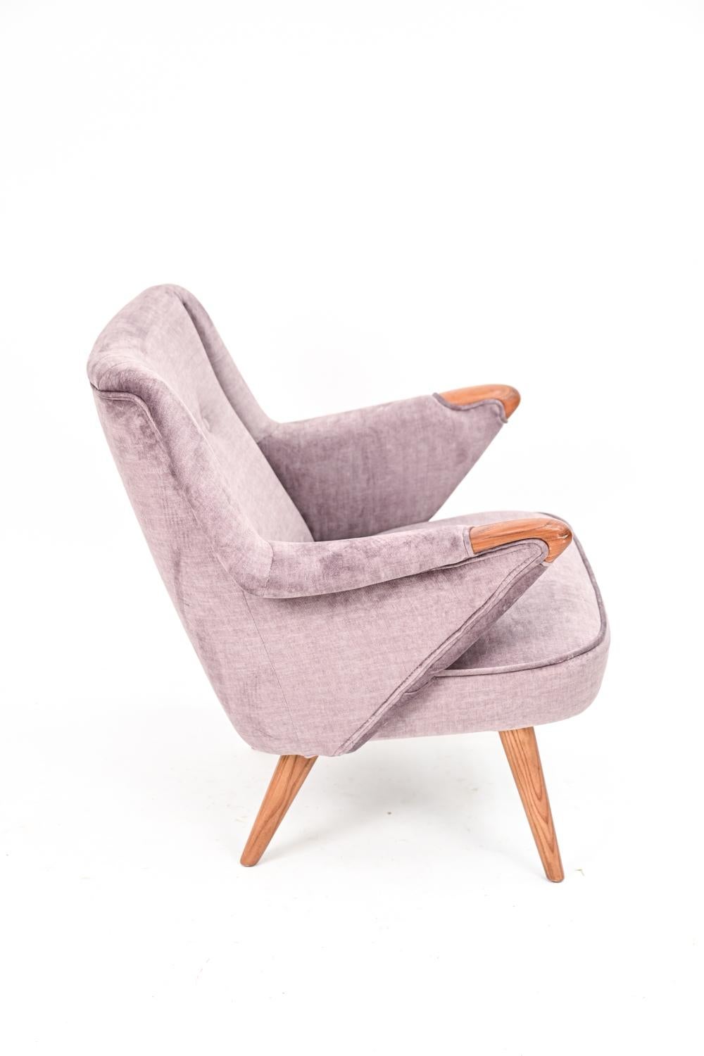 Danish Mid-Century Sculptural Teak Lounge Chair 4