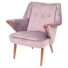 Vintage Danish Mid-Century Sculptural Teak Lounge Chair