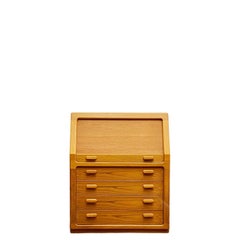 Danish Mid-Century Secretaire Writing Cabinet in Teak by Dyrlund, Denmark, 1960s