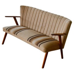 Canapé ou loveseat danois du milieu du siècle dans le style de Kurt Olsen, années 1950