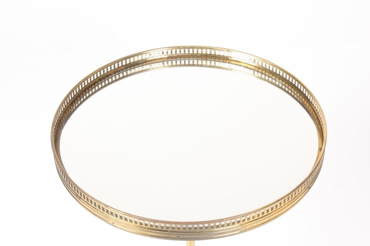 Danish Midcentury Side Table in Brass by Lysberg Hansen & Terp, 1950s 2