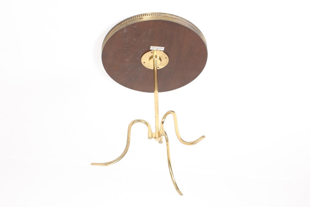 Danish Midcentury Side Table in Brass by Lysberg Hansen & Terp, 1950s 4