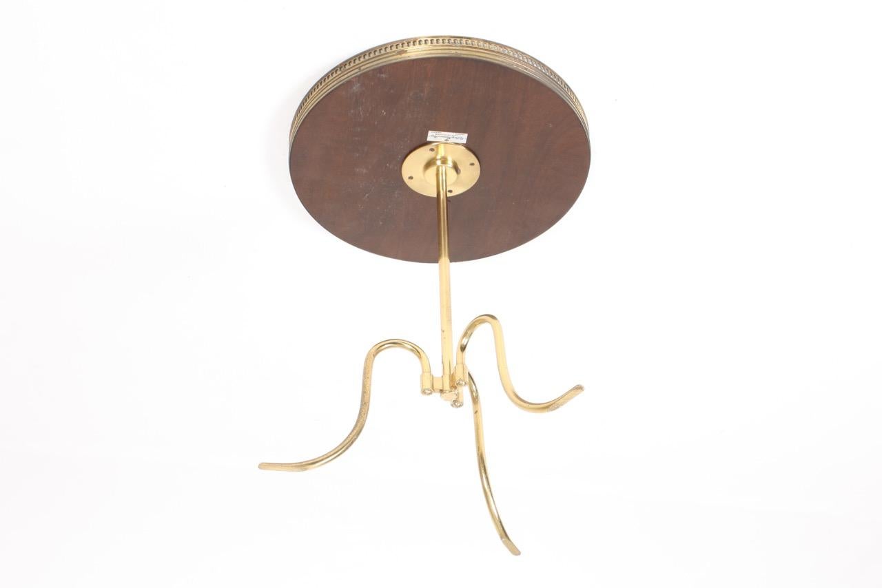 Danish Midcentury Side Table in Brass by Lysberg Hansen & Terp, 1950s 3