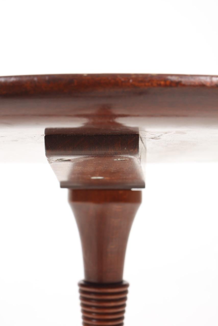 Danish Midcentury Side Table, Solid Mahogany by Cabinetmaker Frits Henningsen 3