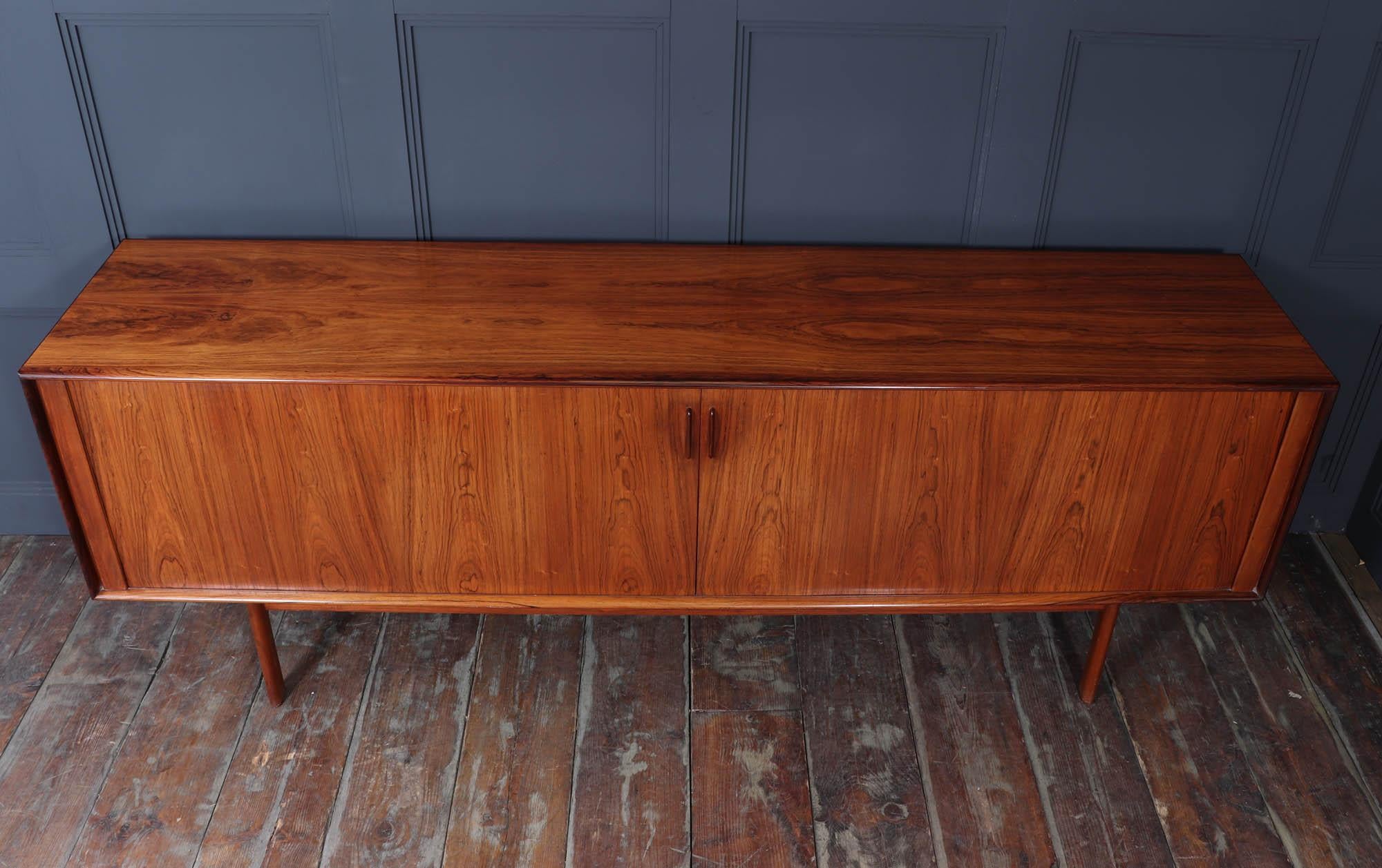 Rosewood Danish Mid Century Sideboard by Bernhard Pedersen