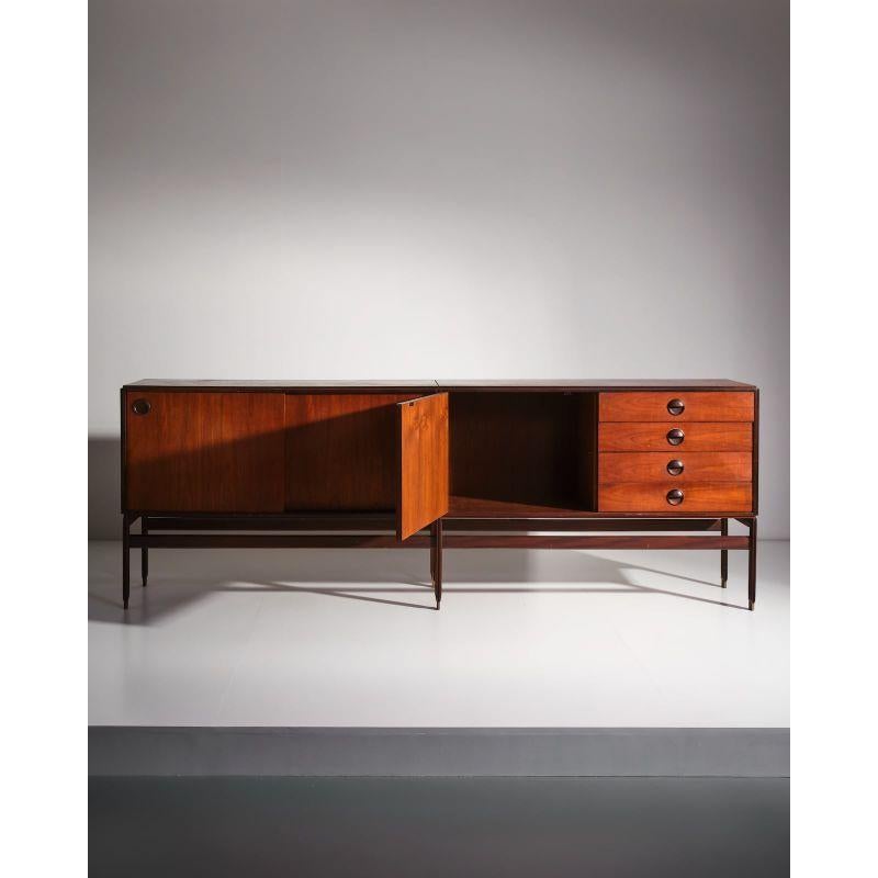 Carved Danish Mid-Century Sideboard, c.1960s