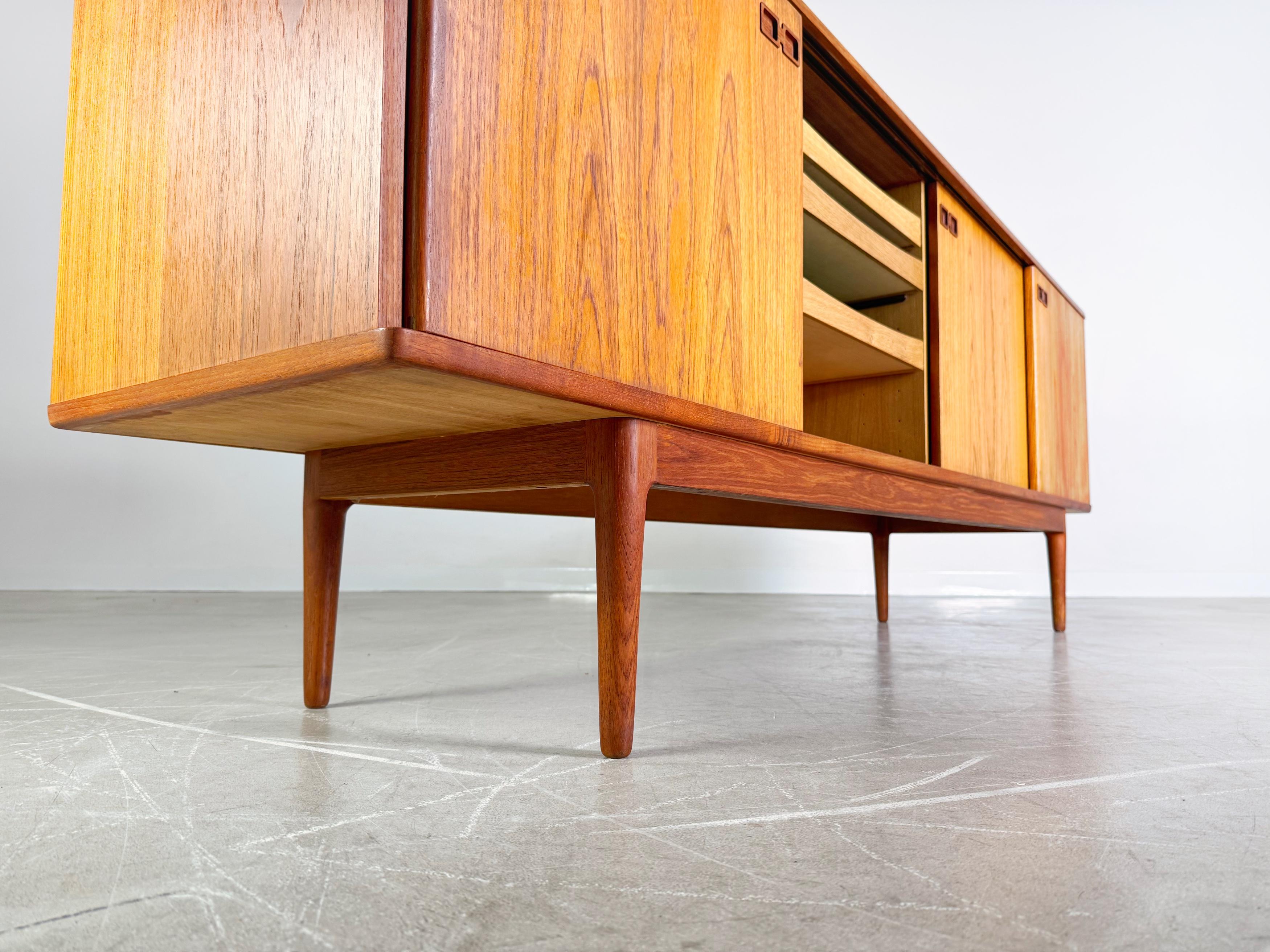 Danish Mid Century sideboard Christian Linneberg teak vintage 60s sideboard For Sale 4