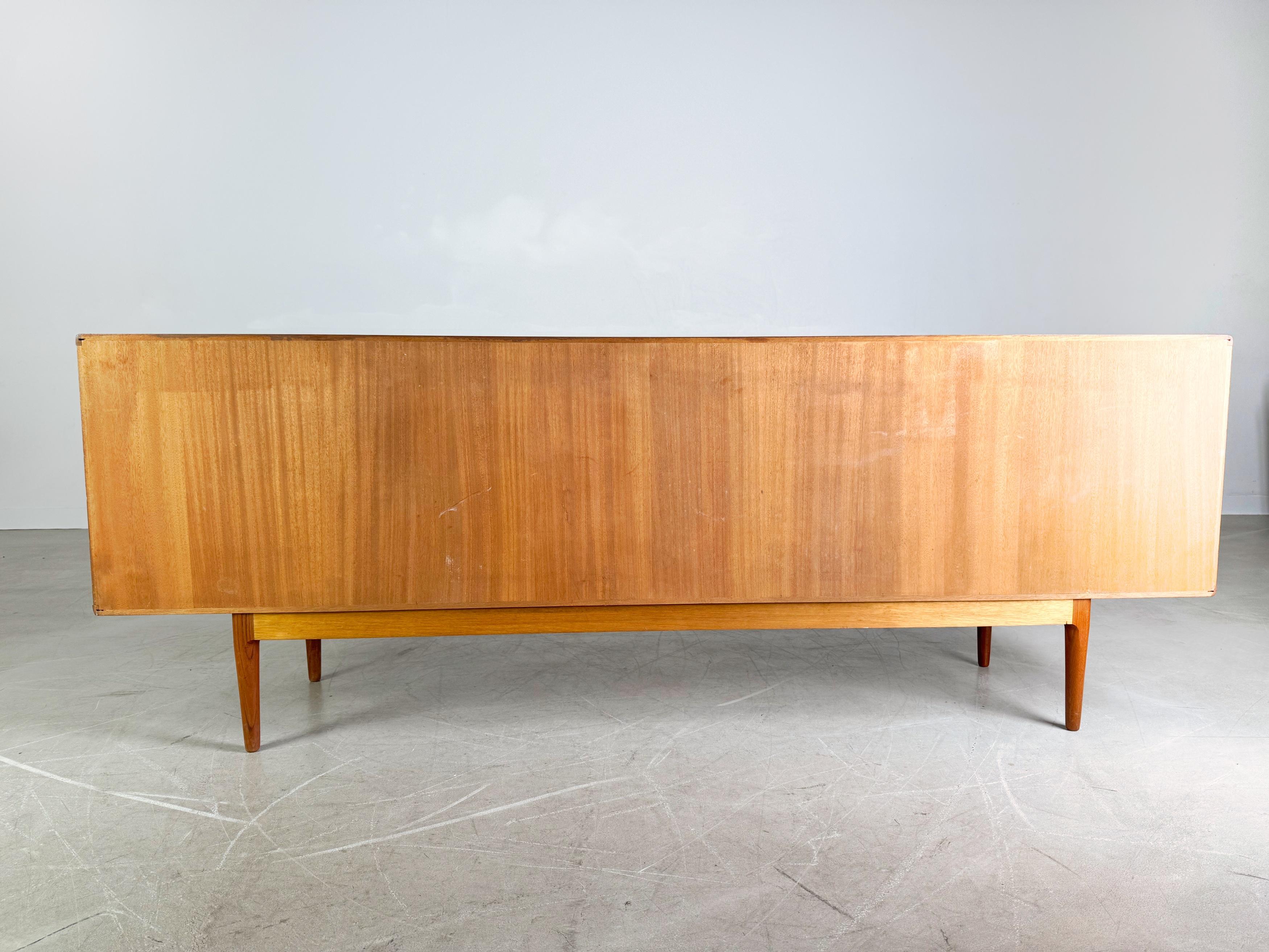 Danish Mid Century sideboard Christian Linneberg teak vintage 60s sideboard For Sale 5