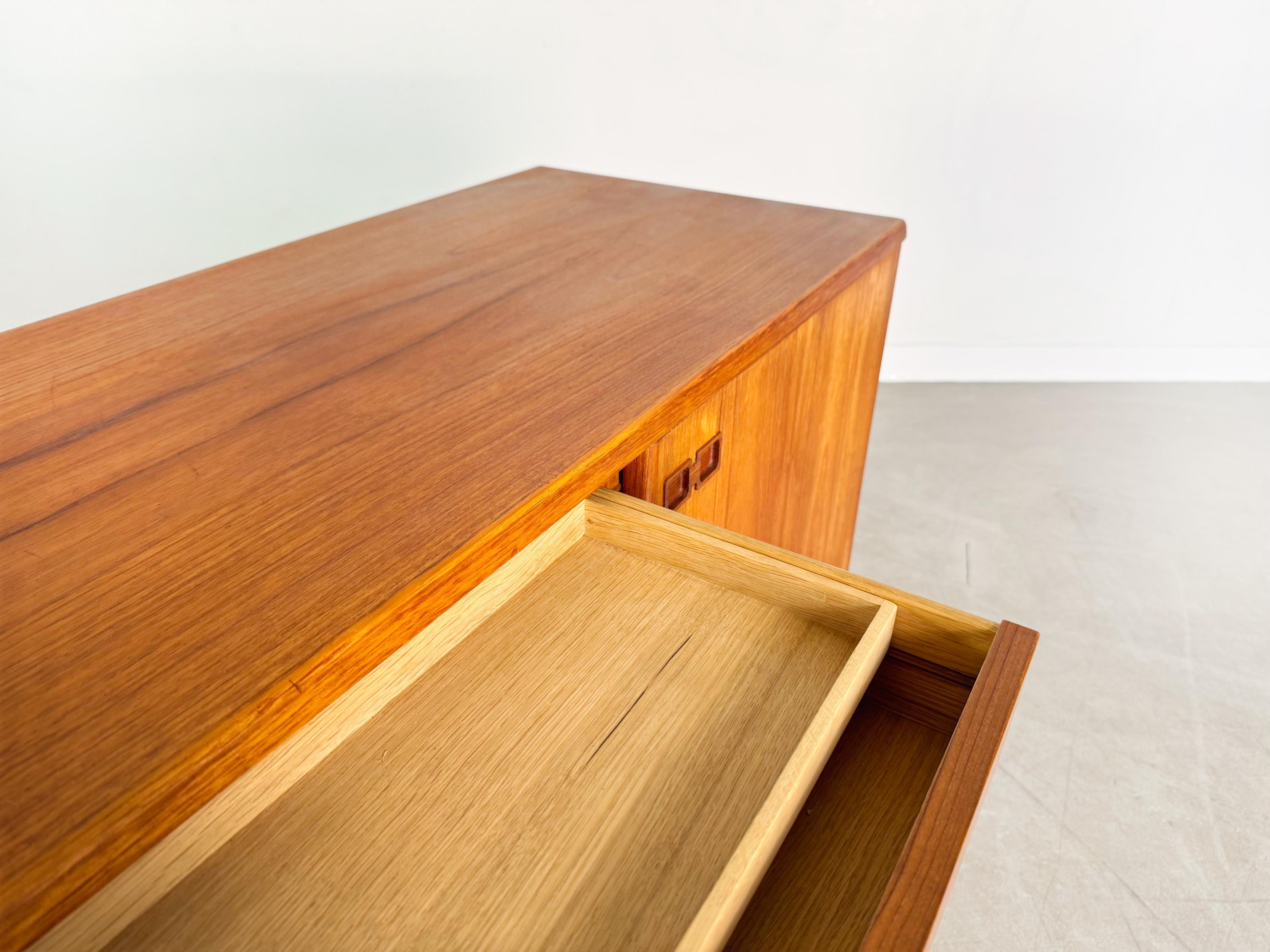 Danish Mid Century sideboard Christian Linneberg teak vintage 60s sideboard For Sale 1