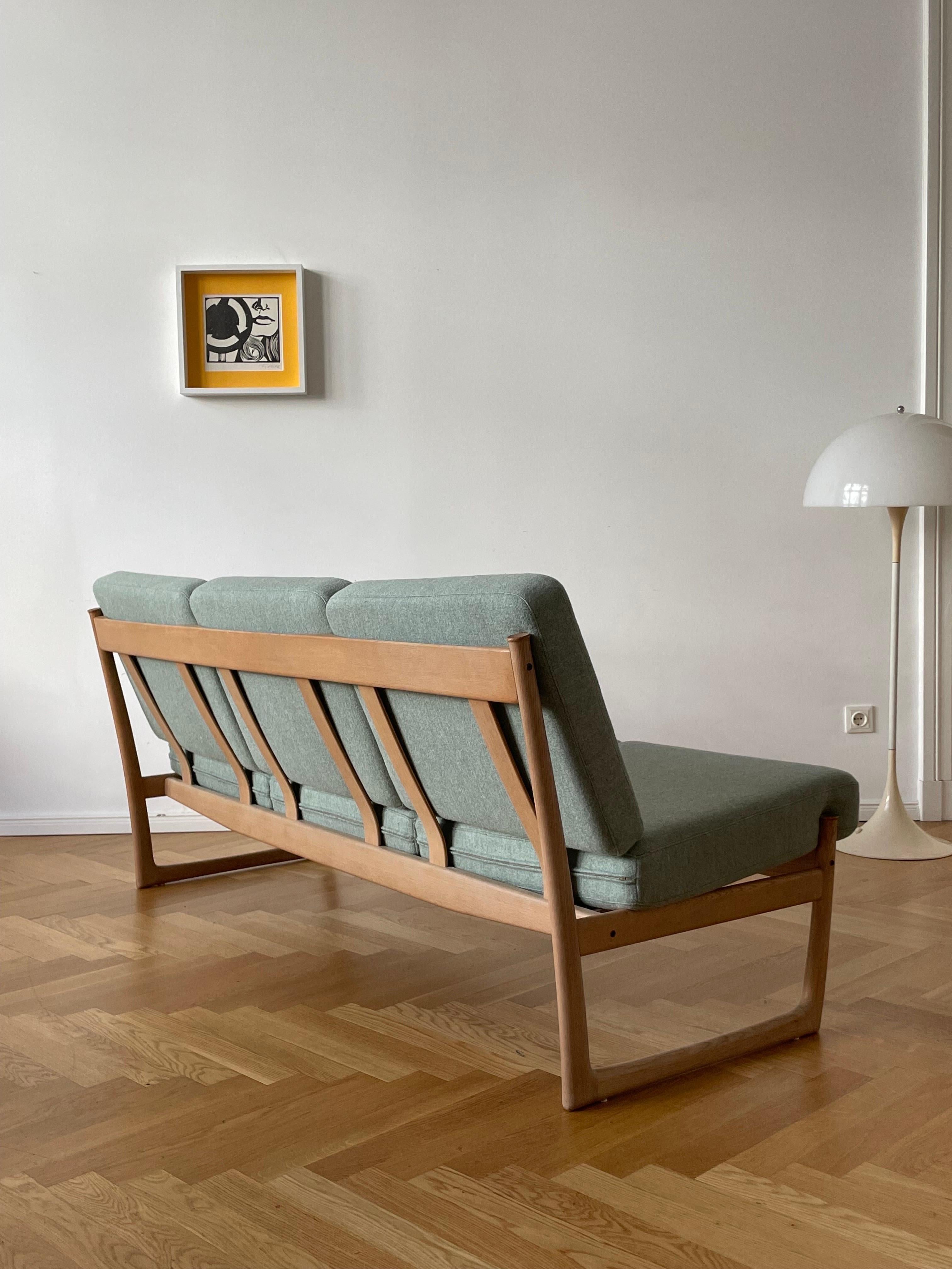 Wool  Danish Mid-Century Sofa by Peter Hvidt & Orla Mølgaard, Denmark 1950s For Sale