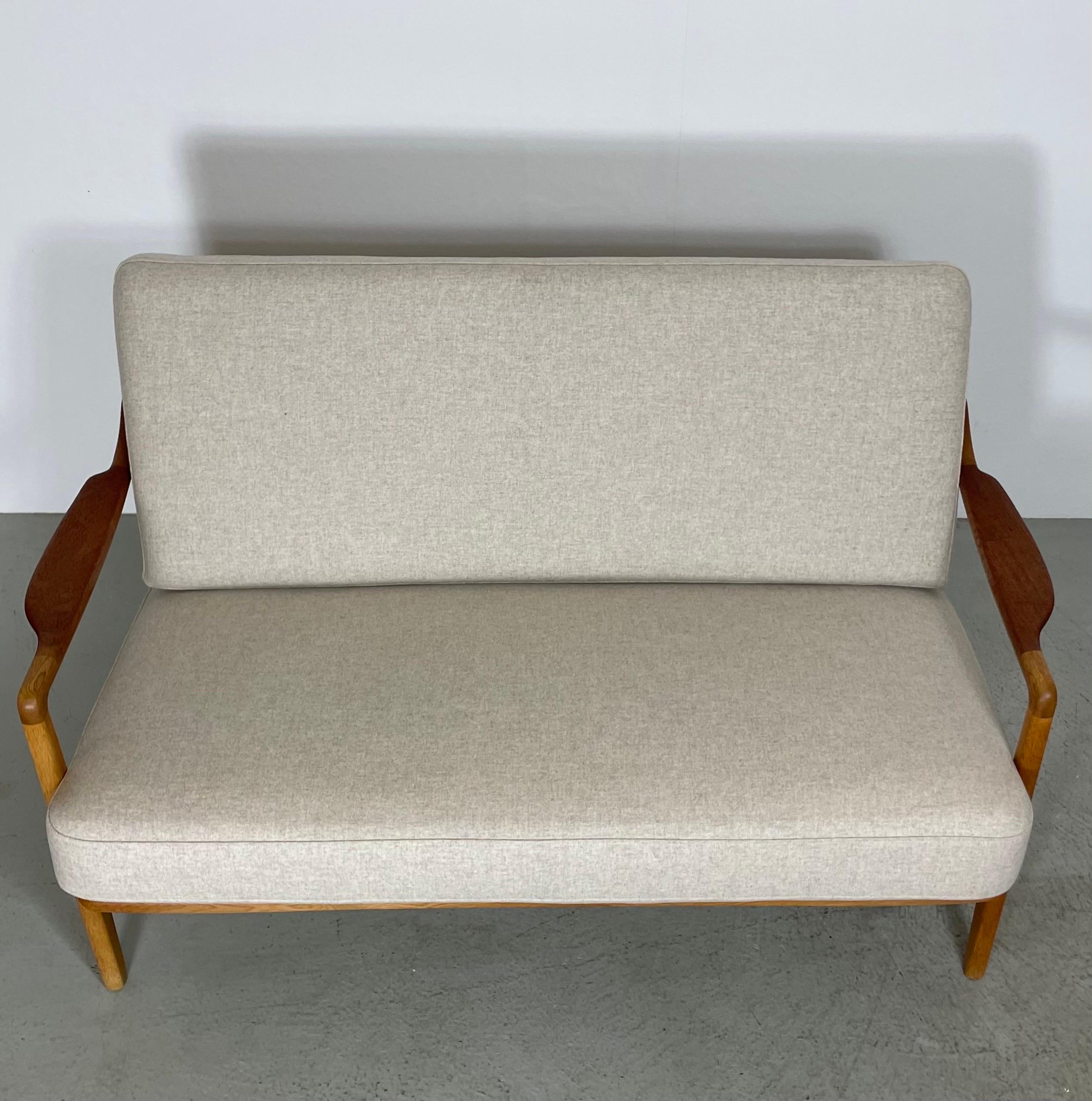  Dänisches Sofa der Jahrhundertmitte von Tove & Edward Kindt-Larsen, Dänemark 1950er Jahre im Angebot 6