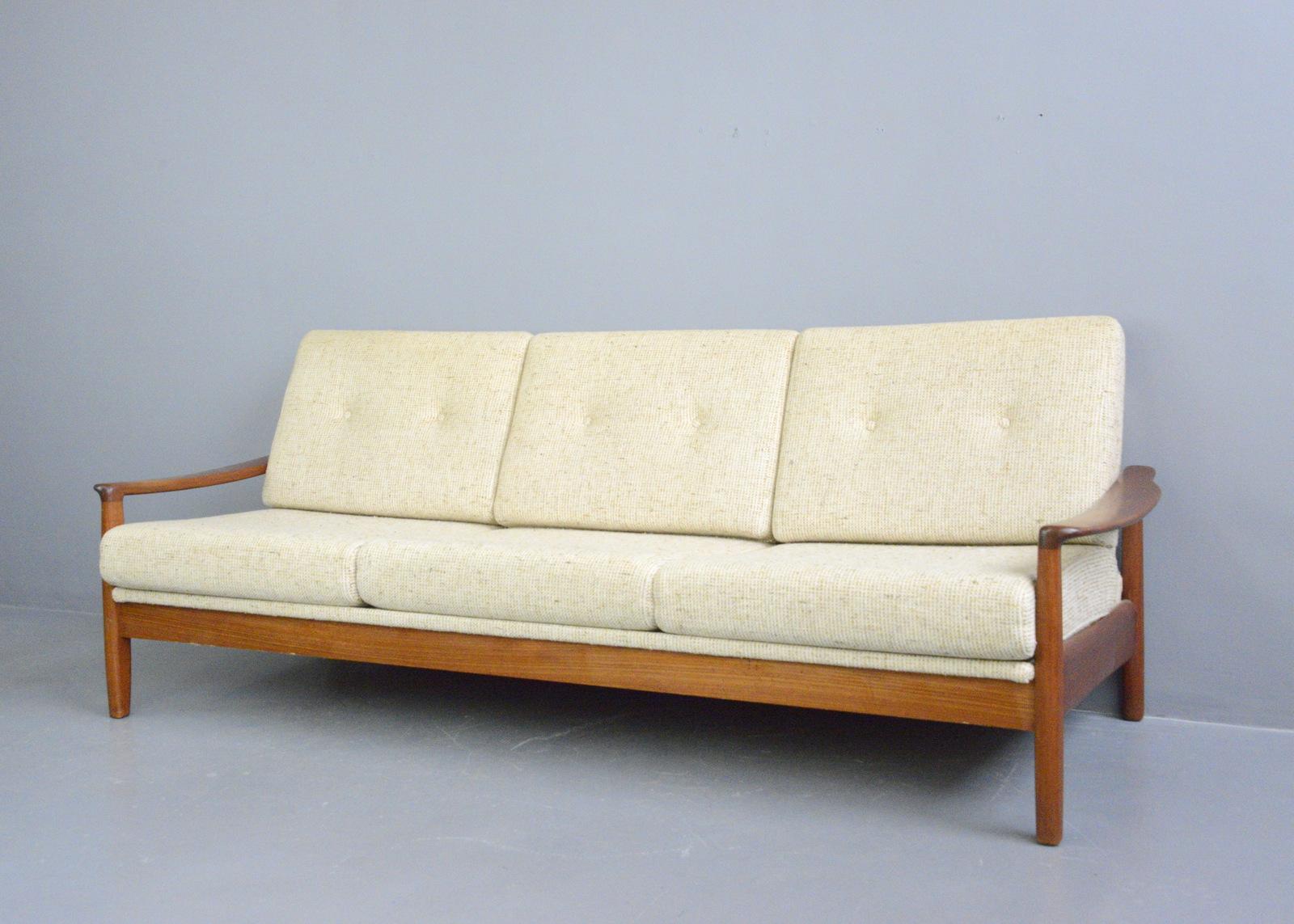 Mid-20th Century Danish Midcentury Sofa, circa 1960s