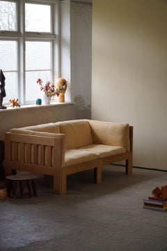 Danish Mid Century Sofa with Oak Frame, Reupholstered, by Tage Poulsen, 1960s