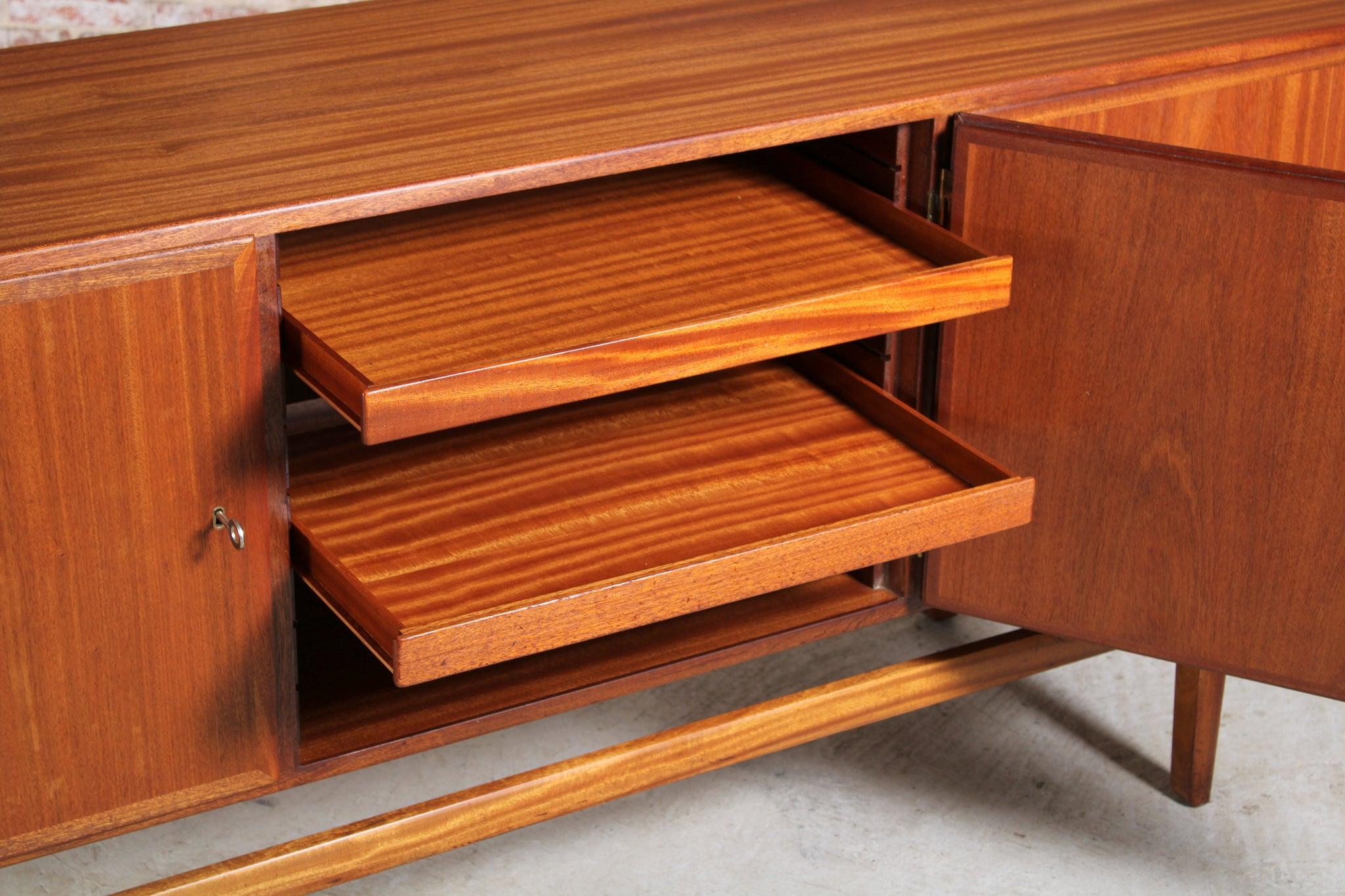 Danish Mid Century Solid Teak Sideboard by Ole Wanscher, Circa 1960s For Sale 2