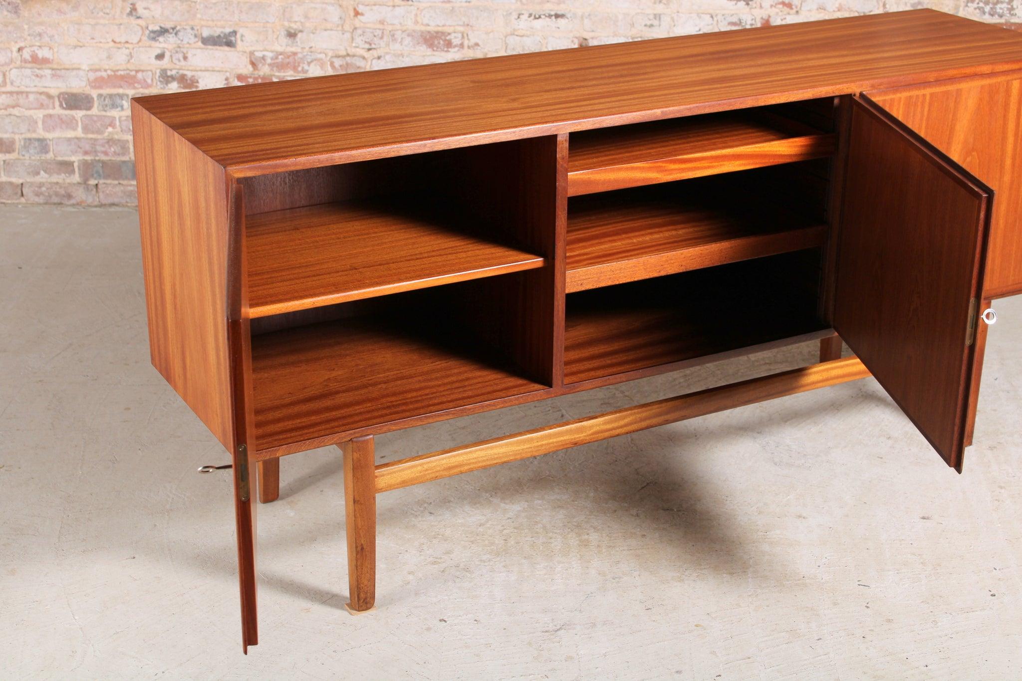 Danish Mid Century Solid Teak Sideboard by Ole Wanscher, Circa 1960s For Sale 4