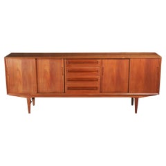 Danish Mid Century Solid Teak Sideboard, Circa 1960s