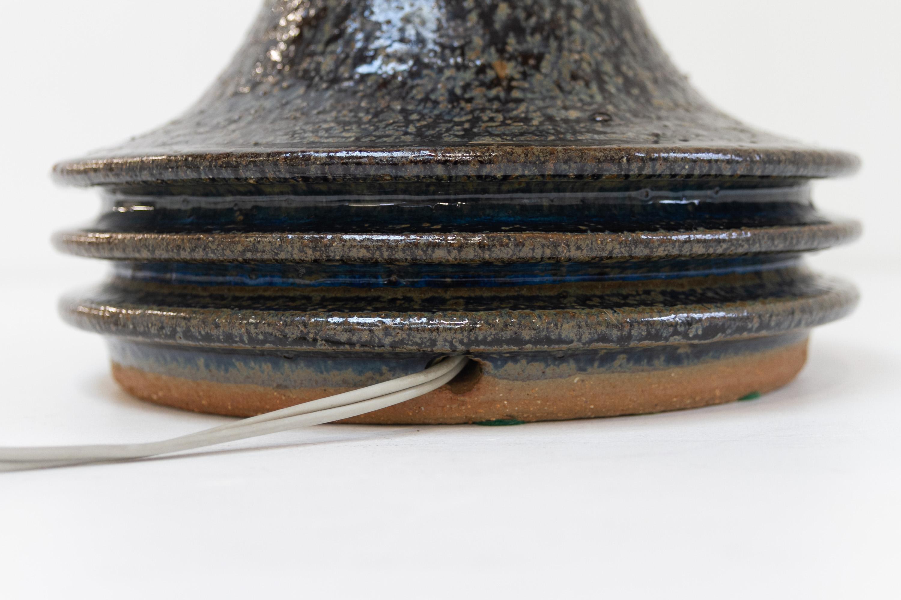 Lampe de table danoise en grès du milieu du siècle par Frank Tromborg pour Axella, années 1960. en vente 7