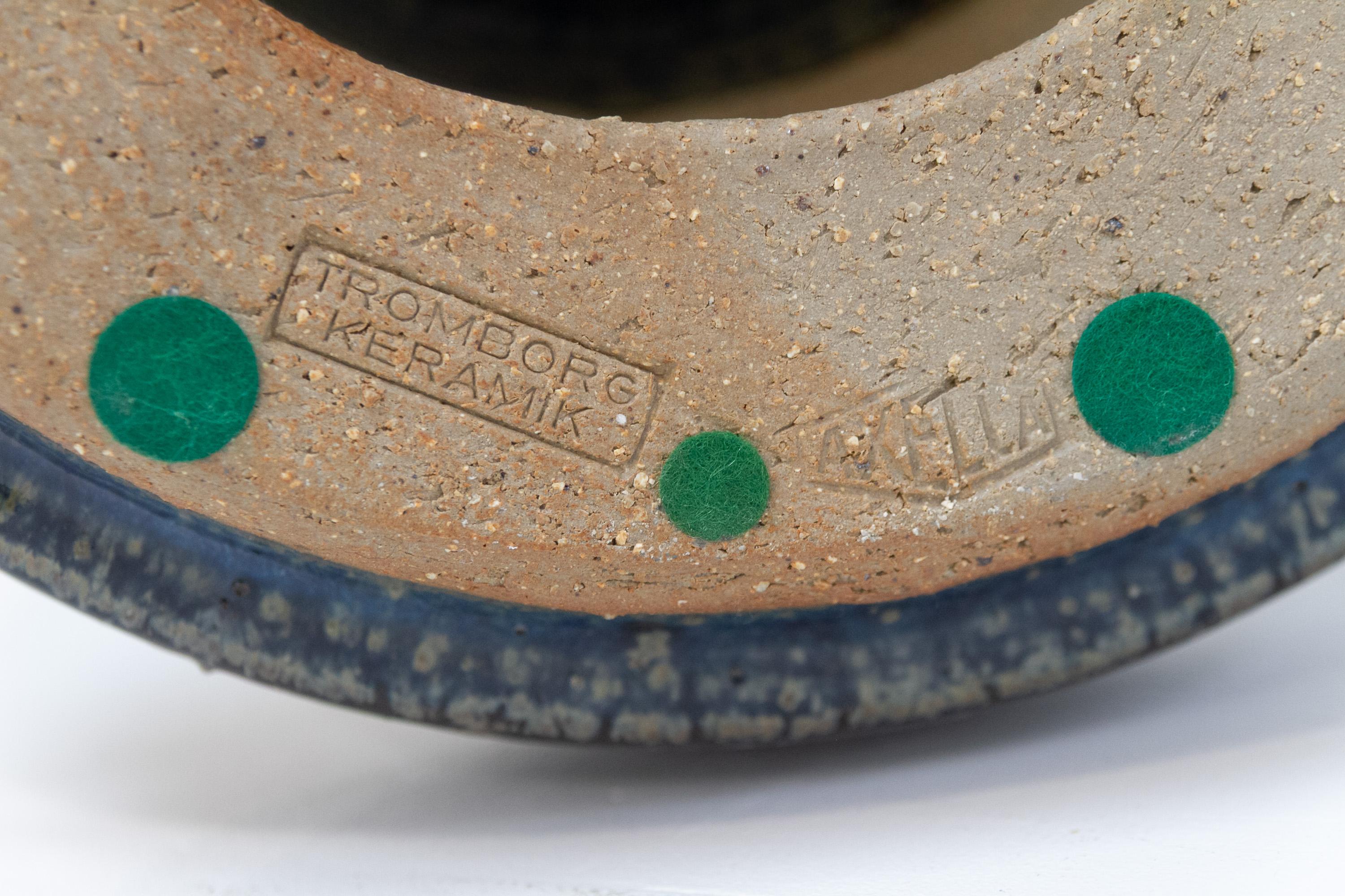 Lampe de table danoise en grès du milieu du siècle par Frank Tromborg pour Axella, années 1960. en vente 9