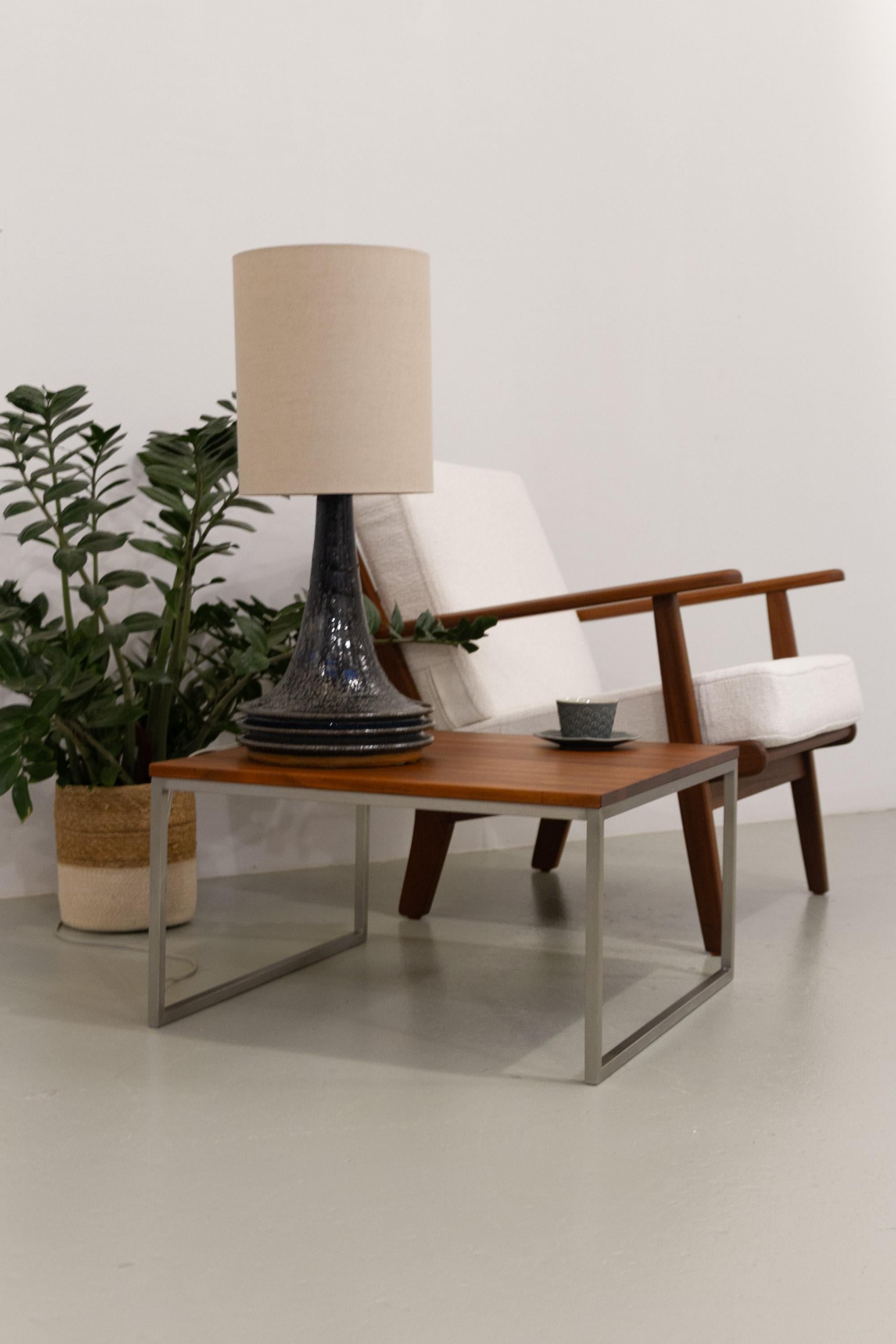 Lampe de table danoise en grès du milieu du siècle par Frank Tromborg pour Axella, années 1960. en vente 12