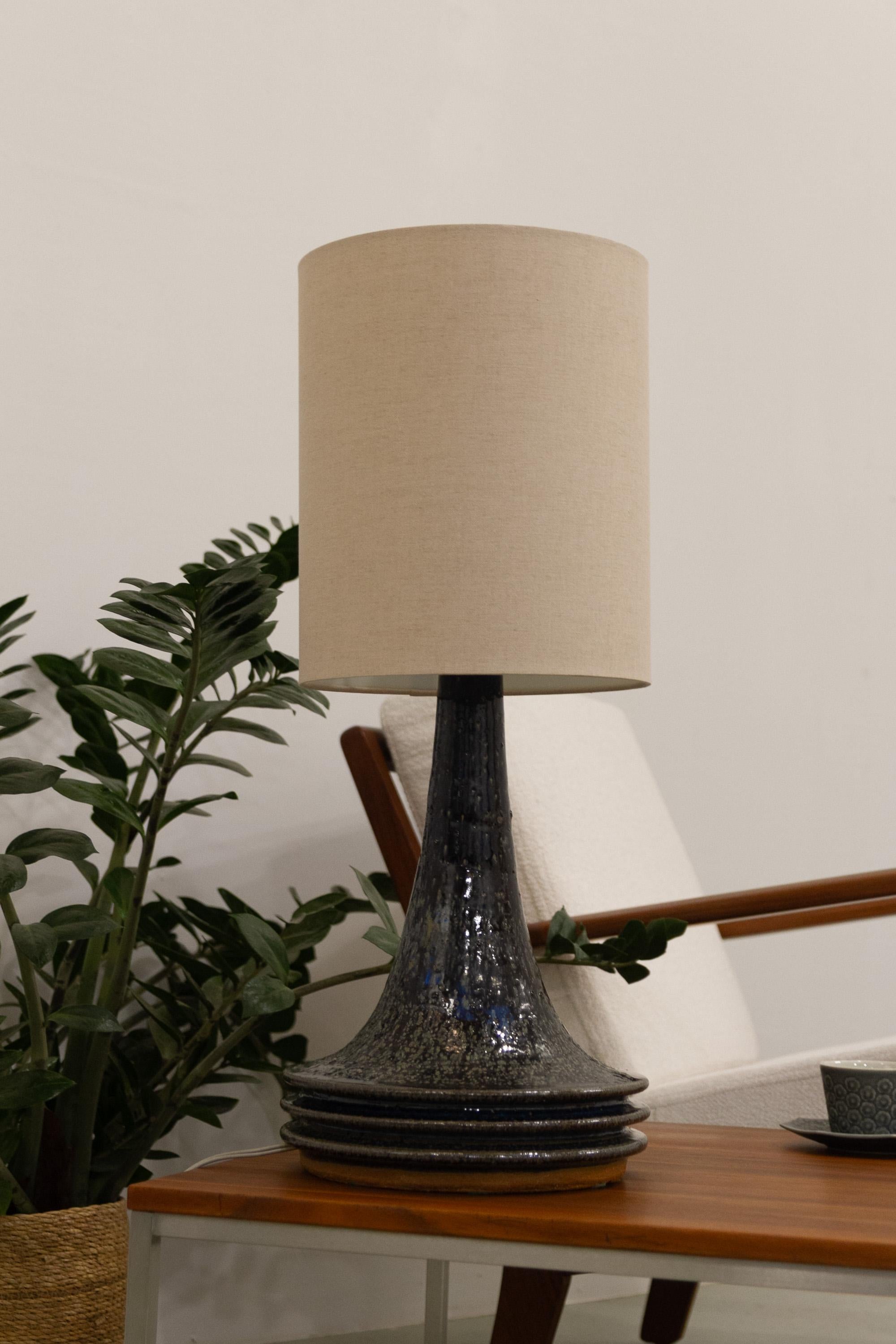 Lampe de table danoise en grès du milieu du siècle par Frank Tromborg pour Axella, années 1960. en vente 13