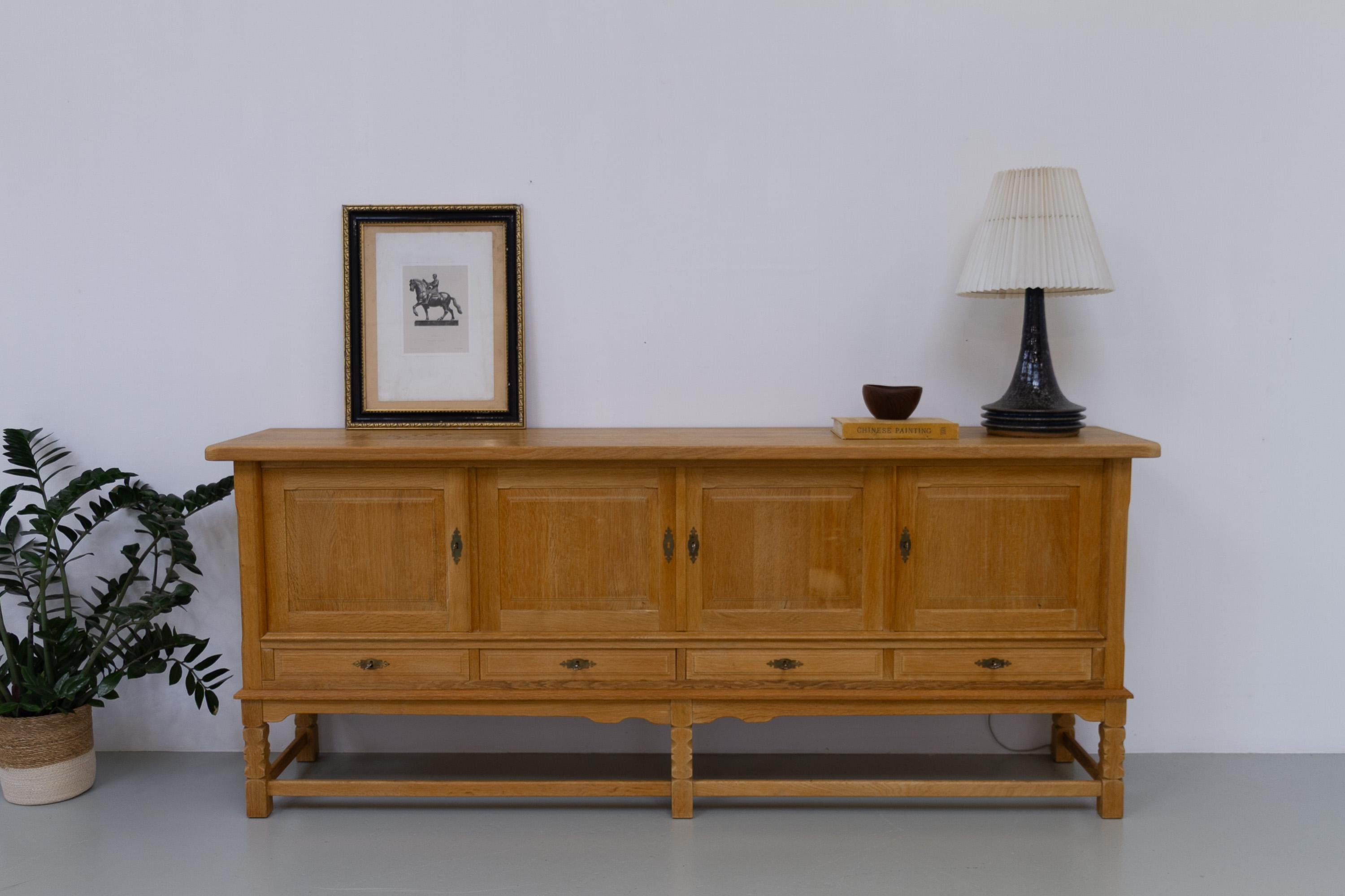 Lampe de table danoise en grès du milieu du siècle par Frank Tromborg pour Axella, années 1960. Bon état - En vente à Asaa, DK