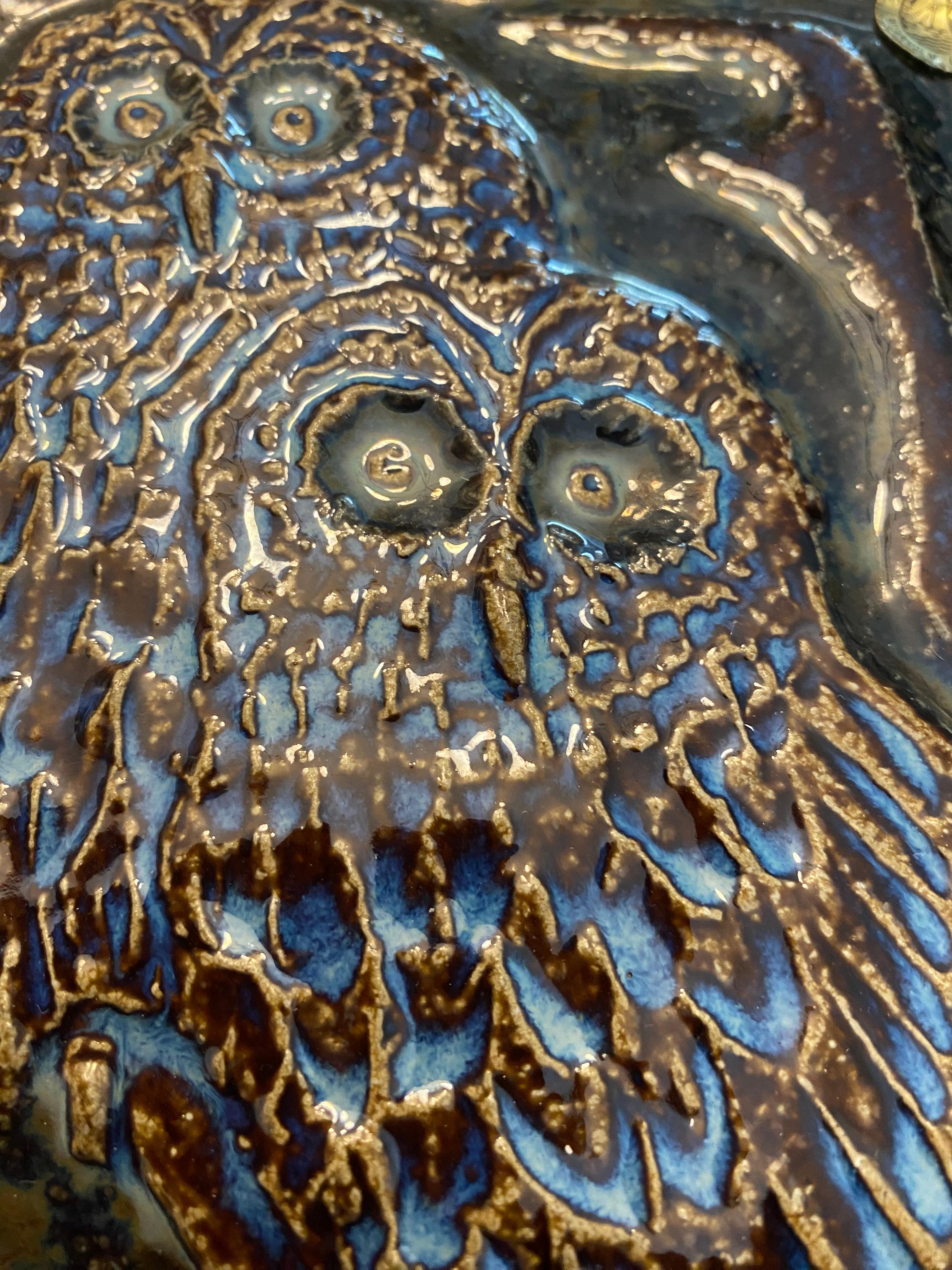 Dänische Wandtafel aus Steingut aus der Jahrhundertmitte von for Soholm Pottery Dänemark (Moderne der Mitte des Jahrhunderts) im Angebot