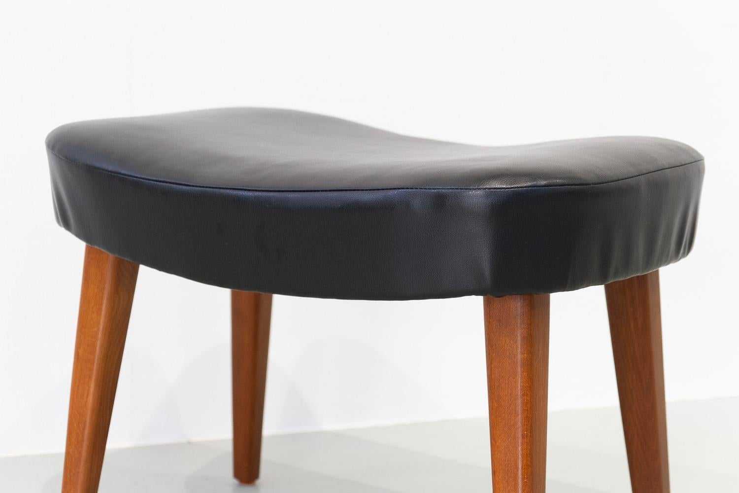 Mid-20th Century Danish Mid-Century Stool Model Pragh by Madsen & Schubell, 1950s. For Sale