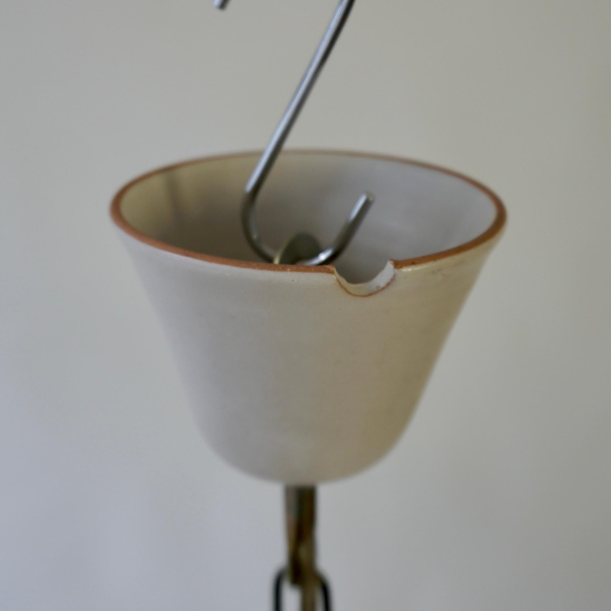 Lampe suspendue danoise du milieu du siècle en Studio Pottery en vente 8