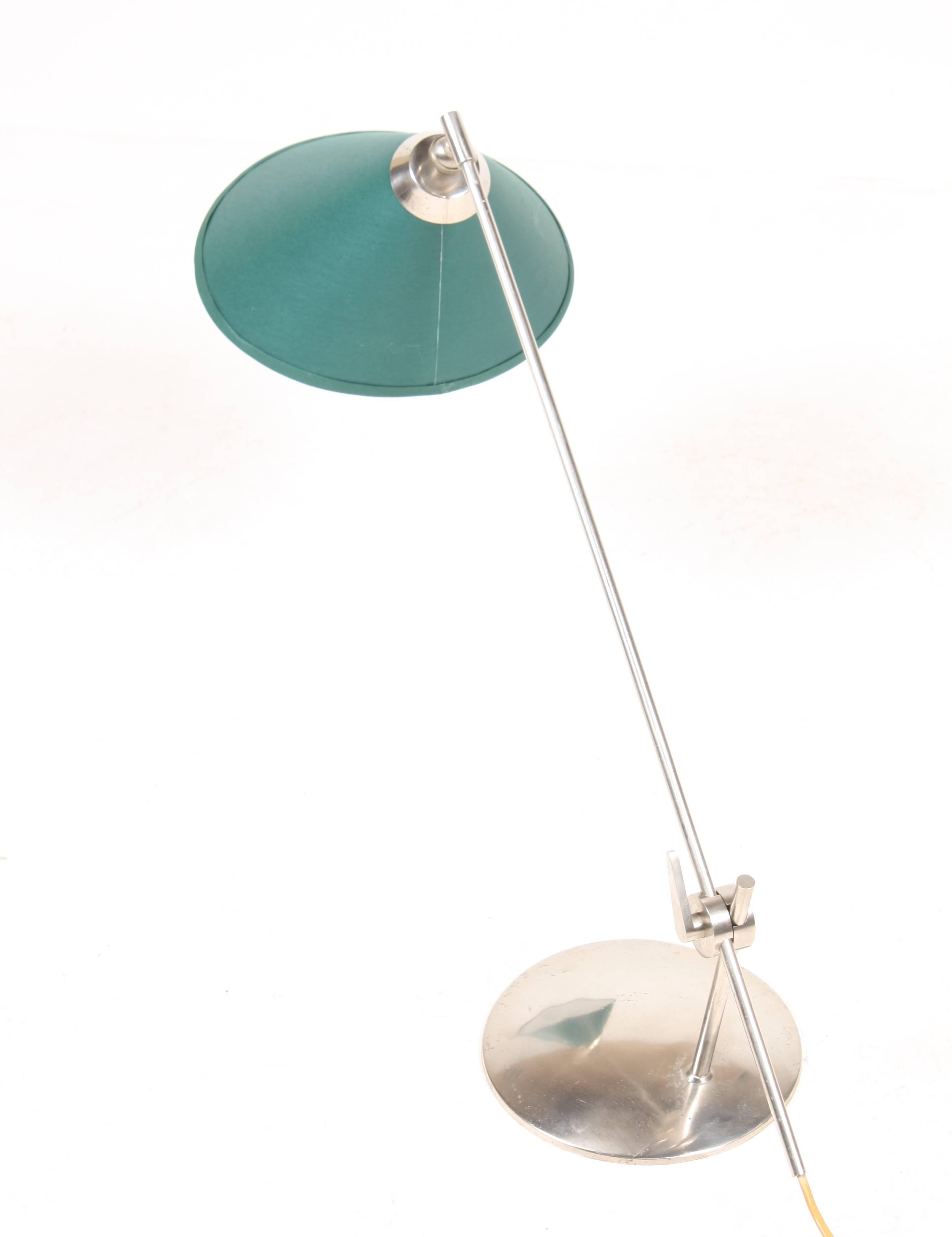 Scandinavian Modern Danish Midcentury Table Lamp in Chromed Metal by Poul Dinesen