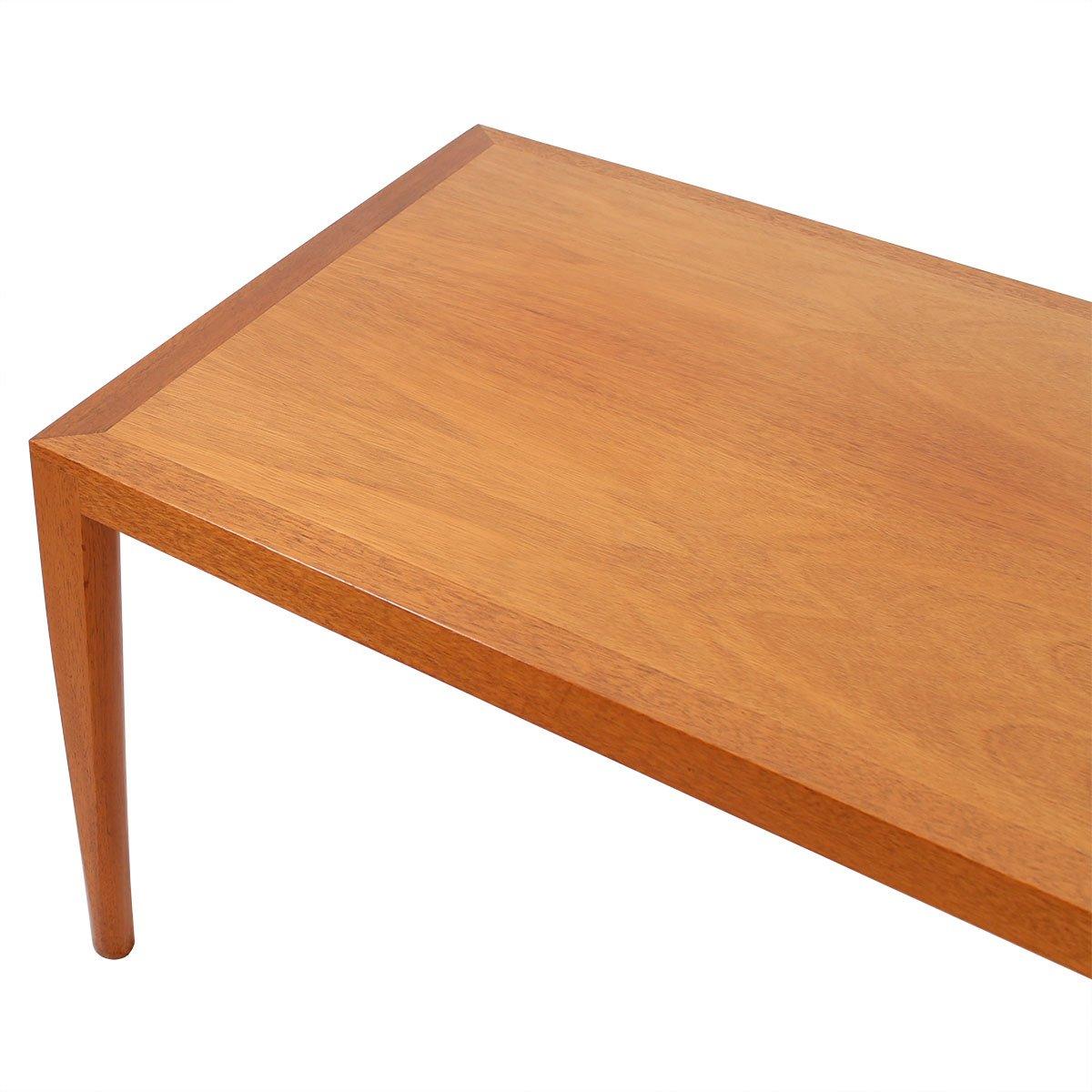 Mid-Century Modern Danish Midcentury Tall Rectangular Coffee Table For Sale