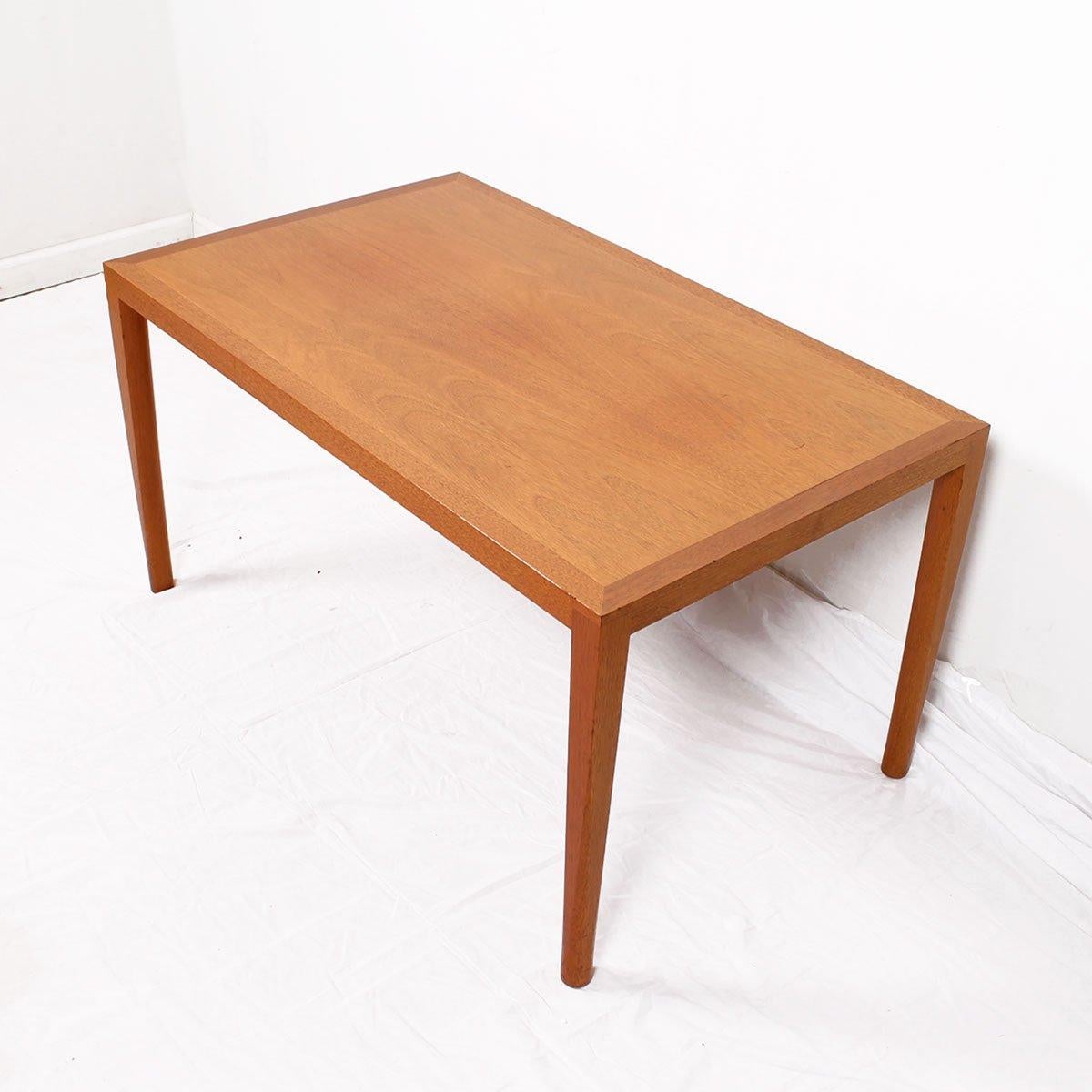 Danish Midcentury Tall Rectangular Coffee Table For Sale 1