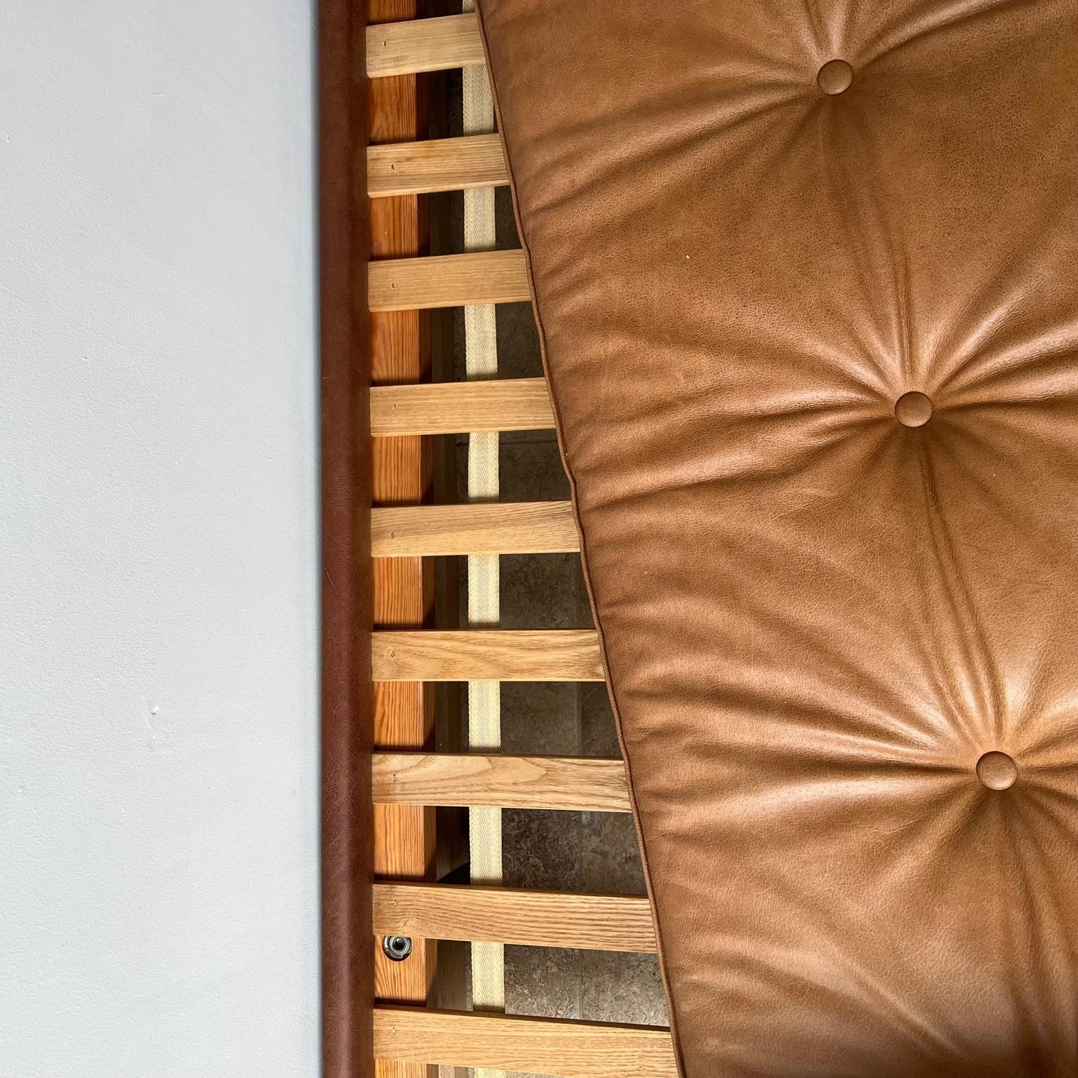 Danish Mid-Century Teak and Leather Day Bed 1