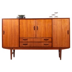 Danish Mid-Century Teak and Rosewood Sideboard by P. Westergaard Møbelfabrik Danish Mid-Century Teak and Rosewood Sideboard by P. Westergaard Møbelfabrik