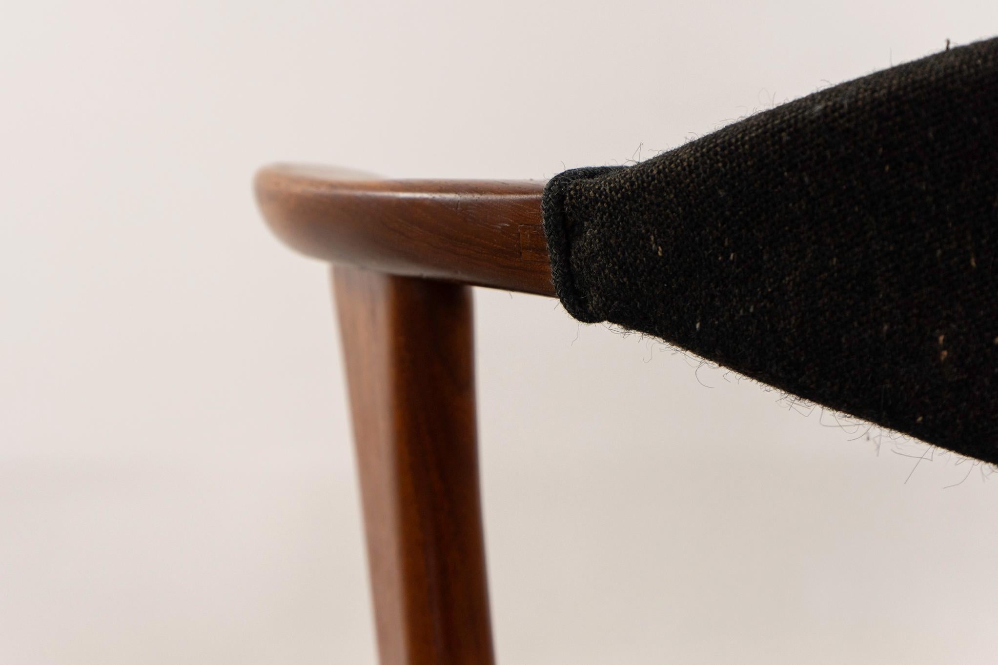 Poltrona danese di metà secolo in teak di Erik Kierkegaard in vendita 3