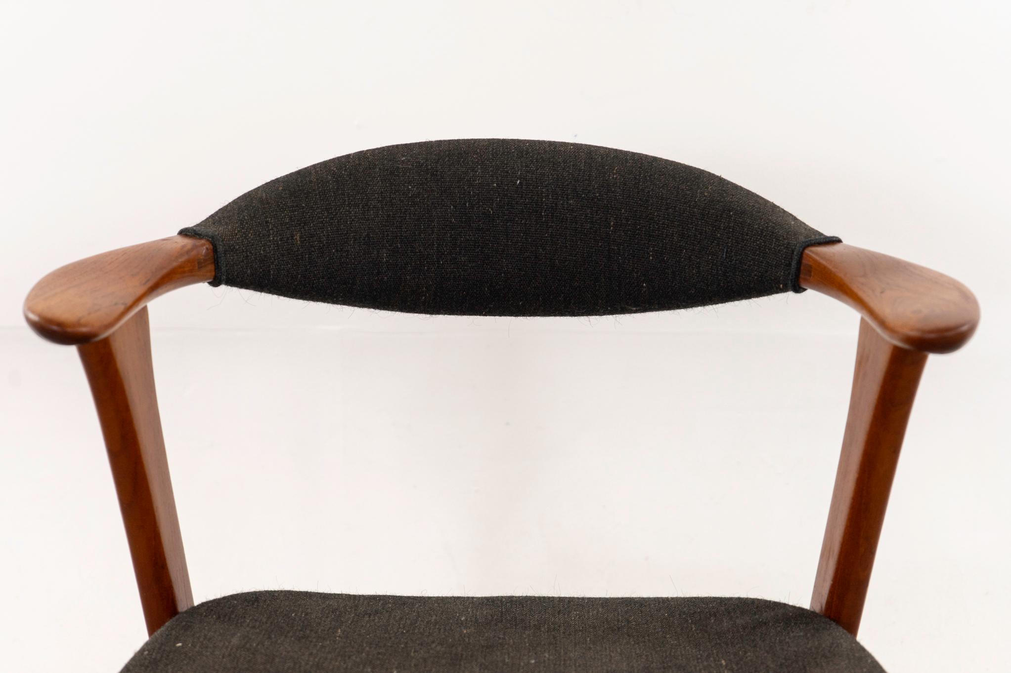Scandinavo moderno Poltrona danese di metà secolo in teak di Erik Kierkegaard in vendita