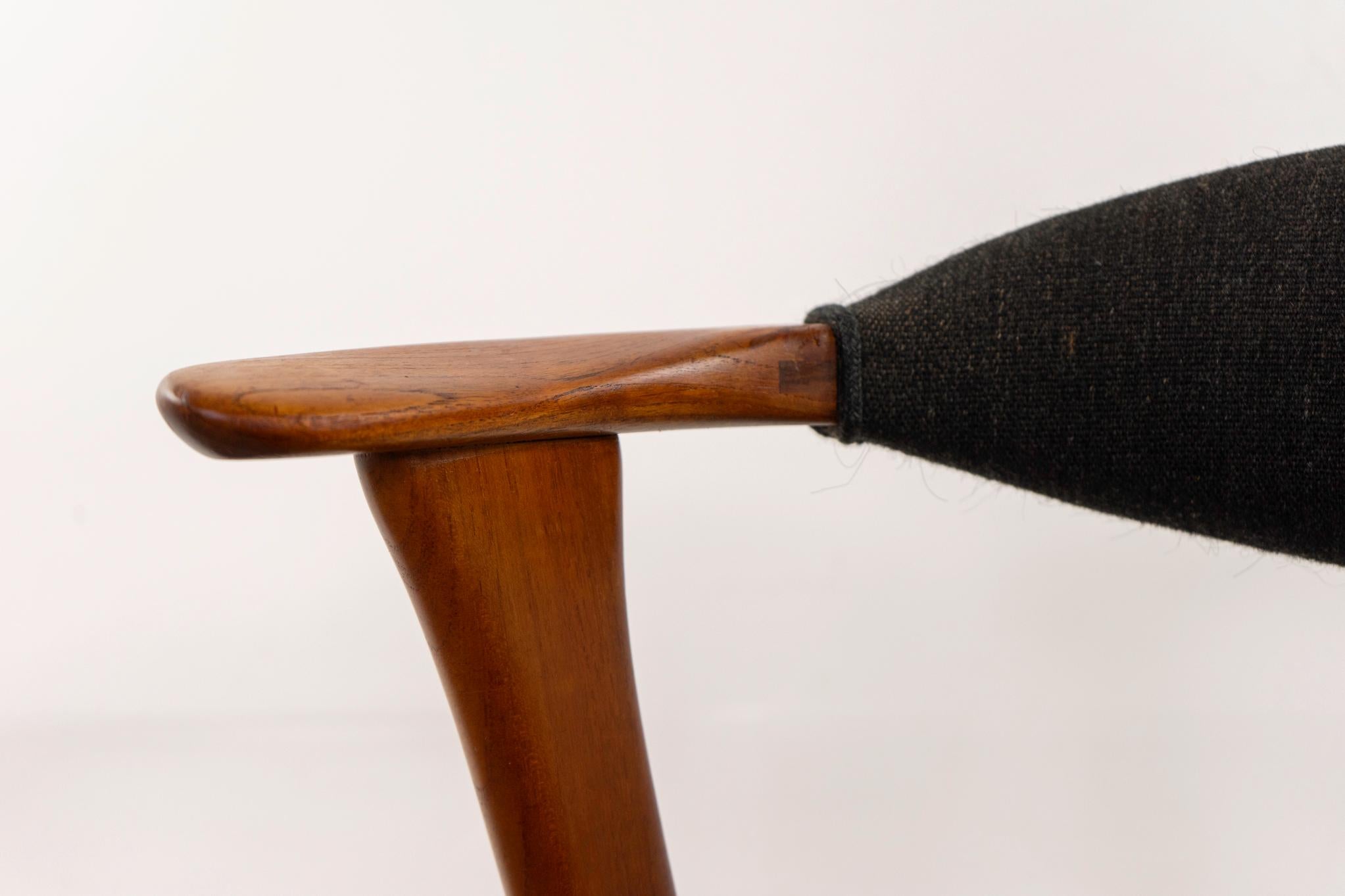 Teak Poltrona danese di metà secolo in teak di Erik Kierkegaard in vendita