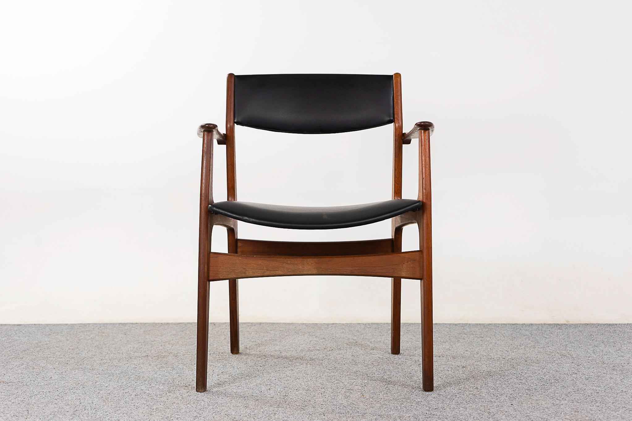 Scandinavian Modern Danish Mid-Century Teak Armchair For Sale