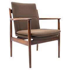 Danish Mid Century Teak Armrest Dining Chair, Model 431 by Arne Vodder, Sibast