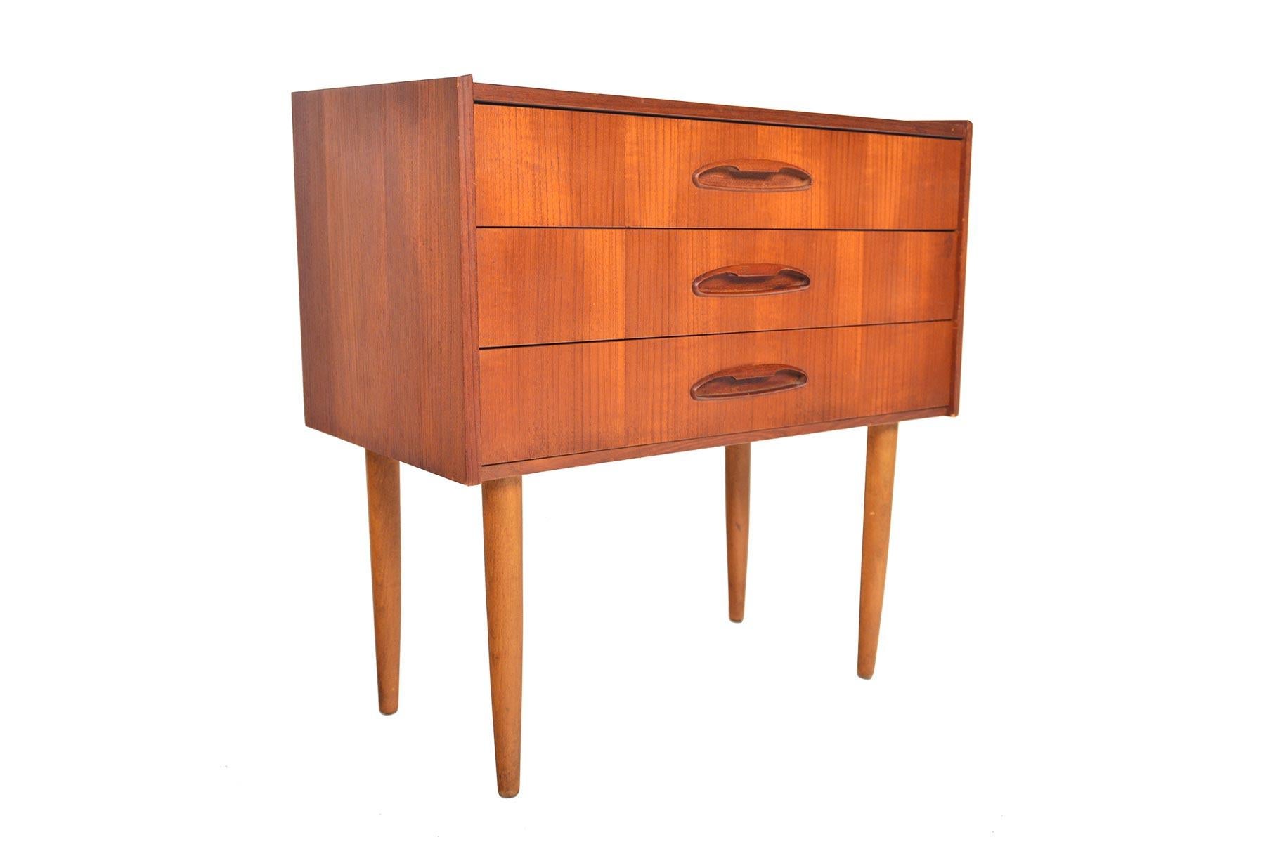 Scandinavian Modern Danish Midcentury Teak Atomic Entry Chest