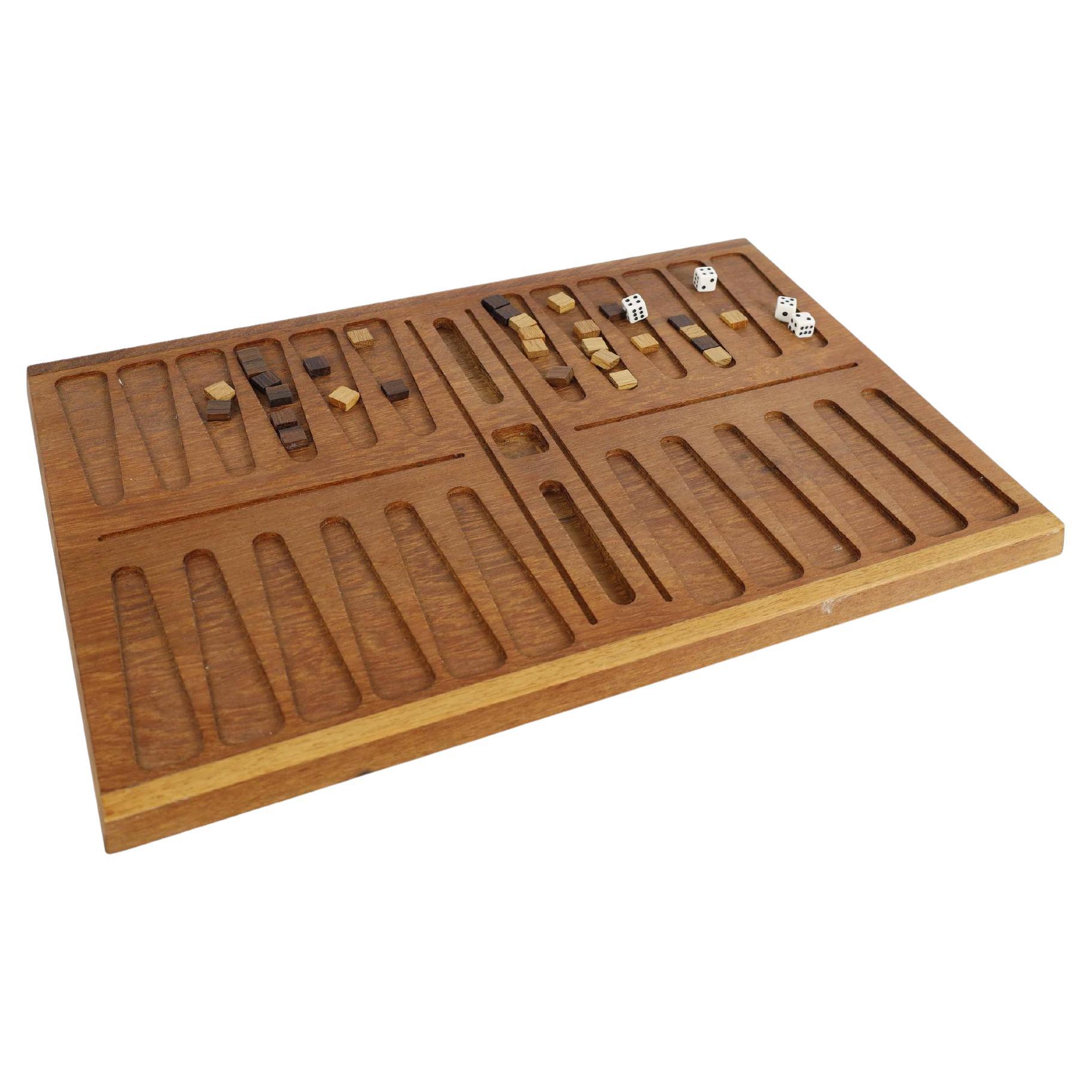 Danish Mid-Century Teak Backgammon Game by Henning Bang 4