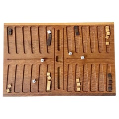 Danish Mid-Century Teak Backgammon Game by Henning Bang