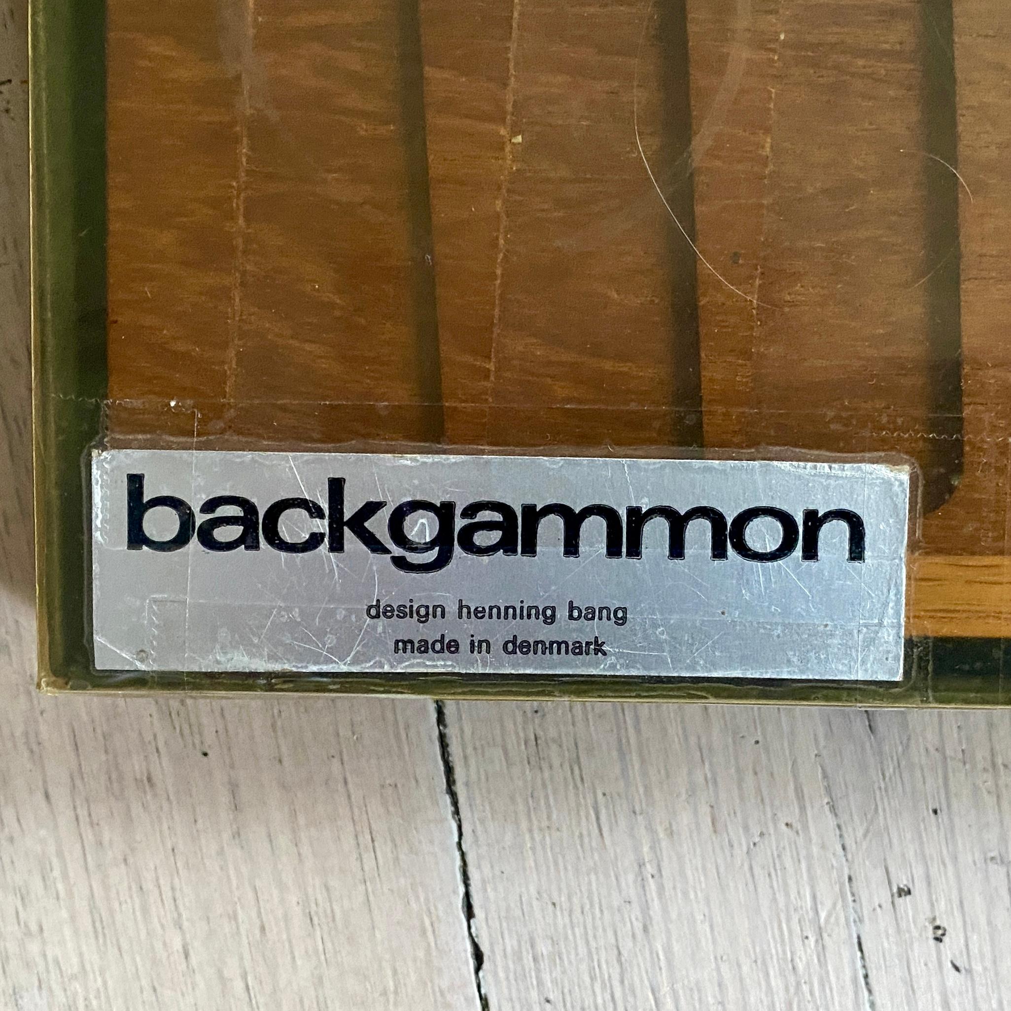 Danish Mid-Century Teak Backgammon Game by Henning Bang 1