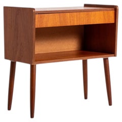 Danish Mid-Century Teak Bedside Table — 1960s