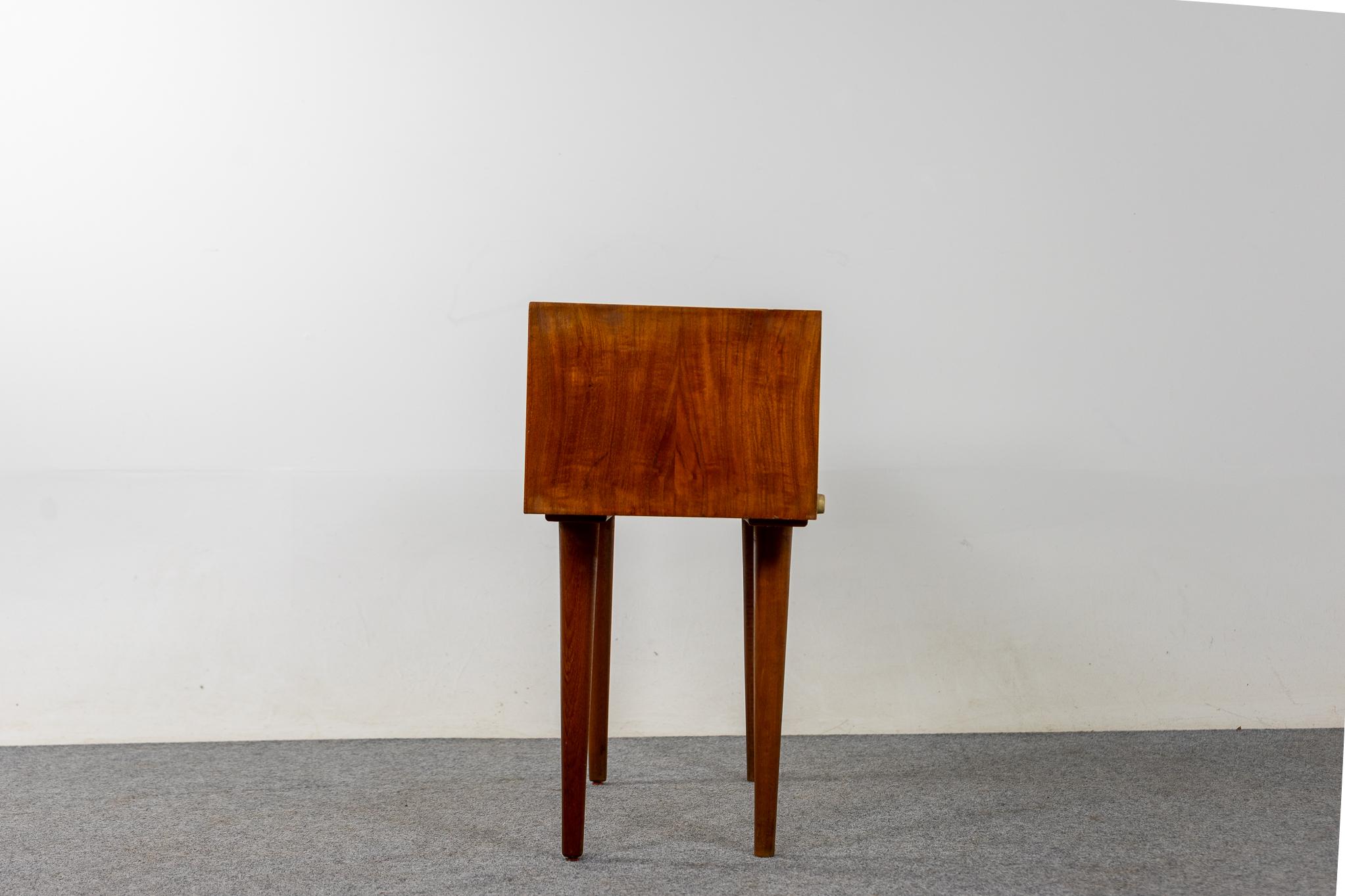 Danish Mid Century Teak Bedside Table 1