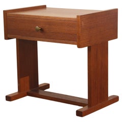Danish mid-century Teak Bedside Table nightstand, 1960s