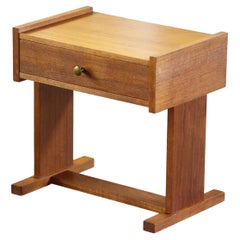 Danish mid-century Teak Bedside Table nightstand, 1960s