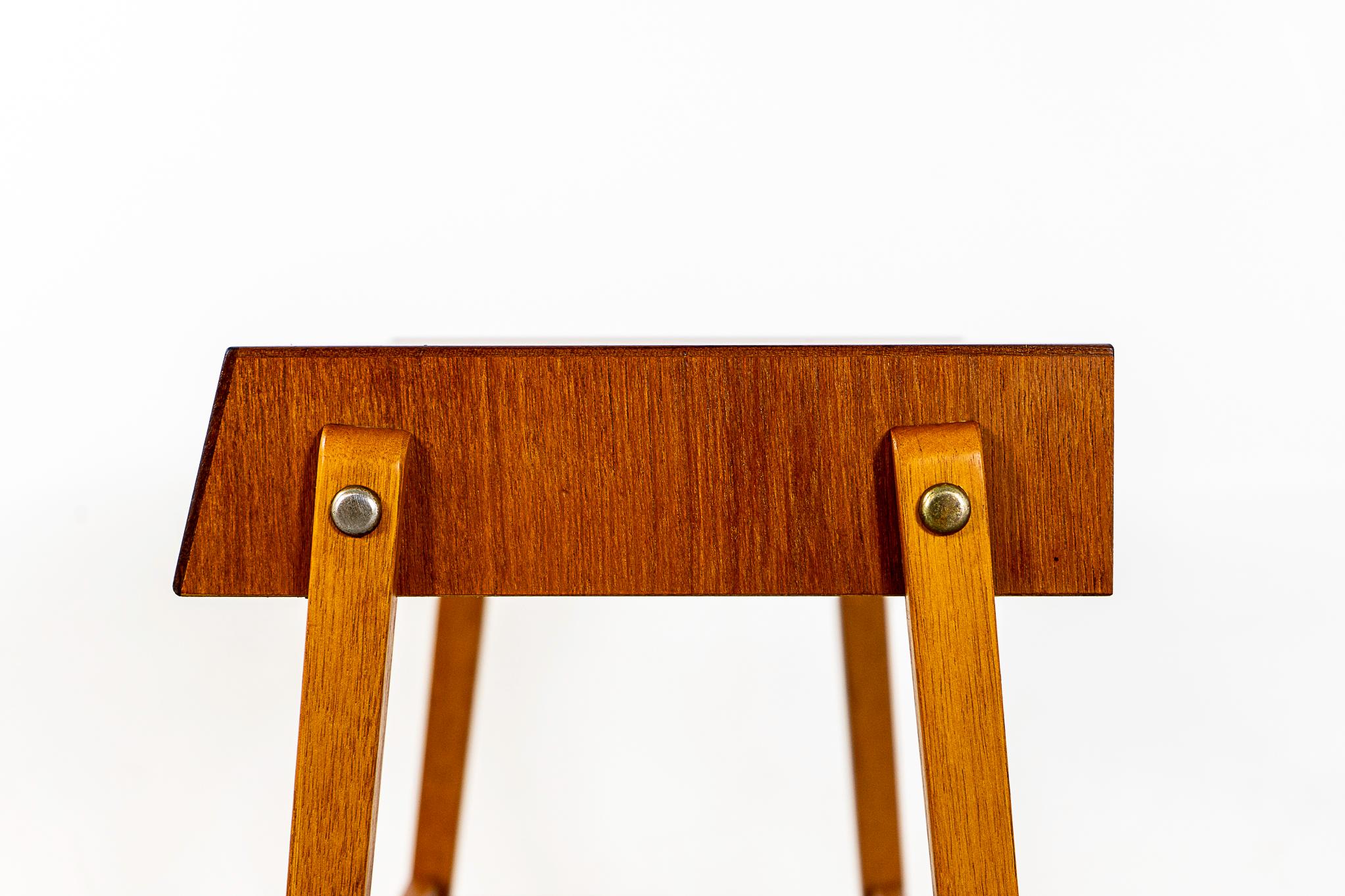 Danish Midcentury Teak Bedside Table Nightstand For Sale 4